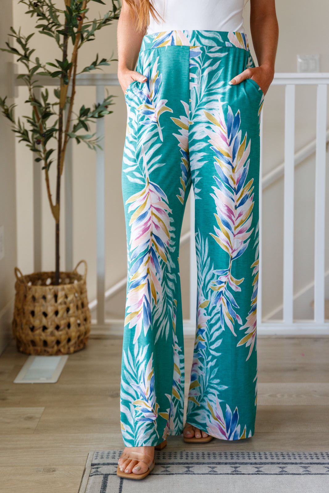 Hawaiiana Floral Print Pants - WEBSITE EXCLUSIVE