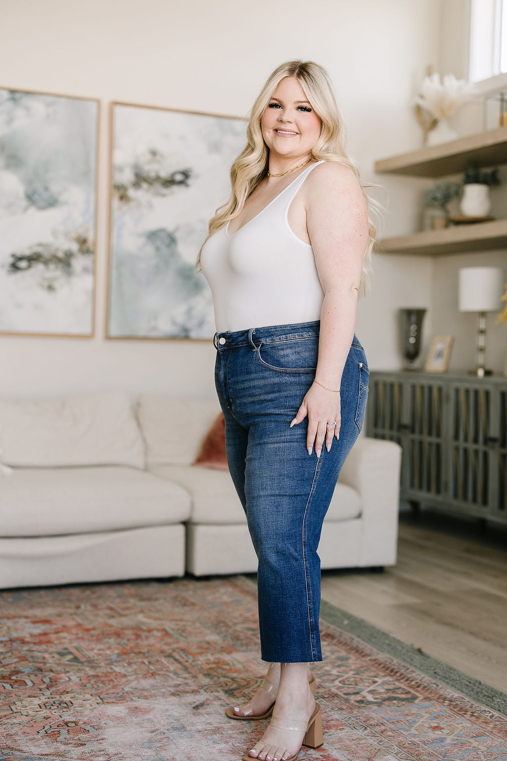 Hayes High Rise Wide Leg Crop Jeans - WEBSITE EXCLUSIVE