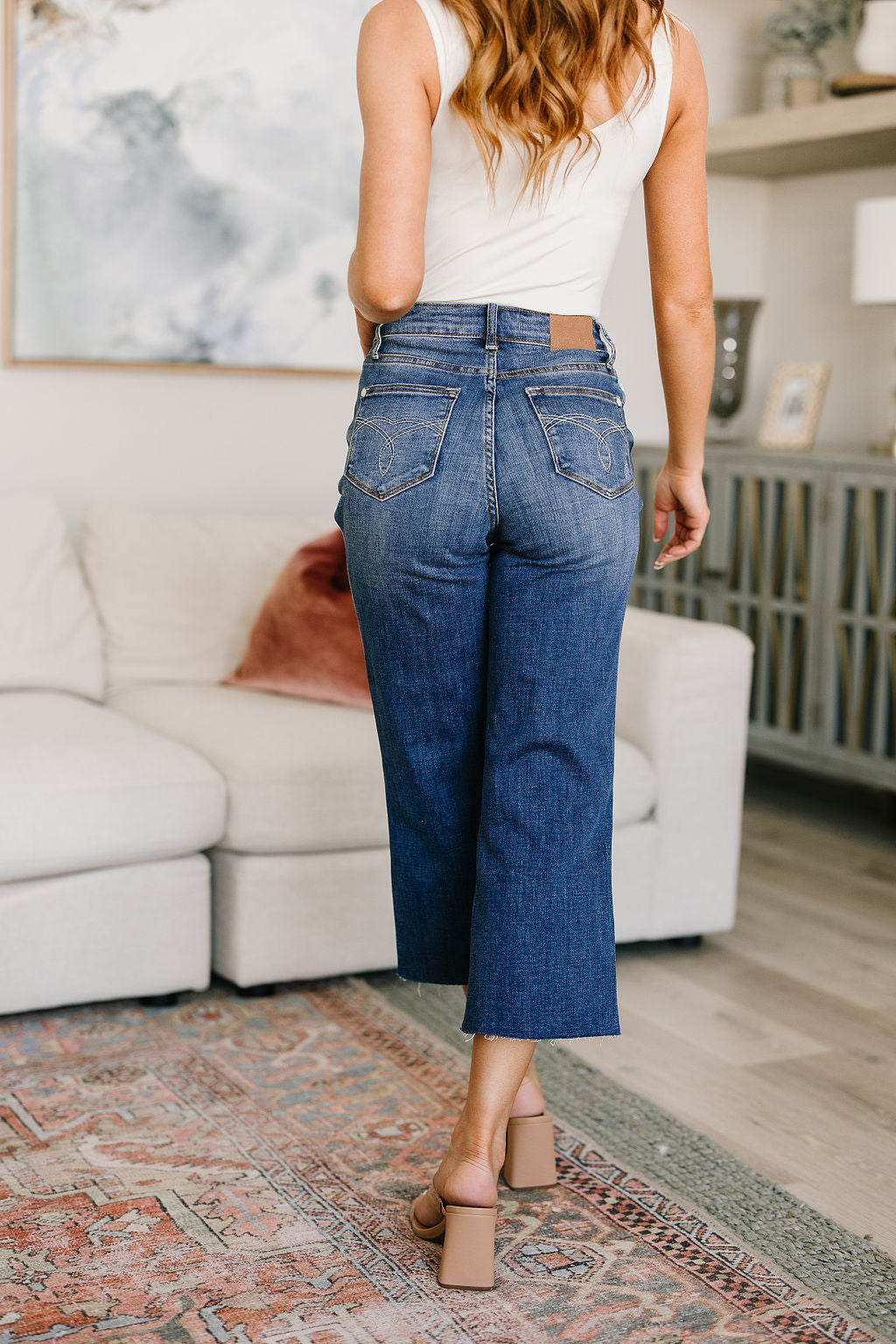 Hayes High Rise Wide Leg Crop Jeans - WEBSITE EXCLUSIVE