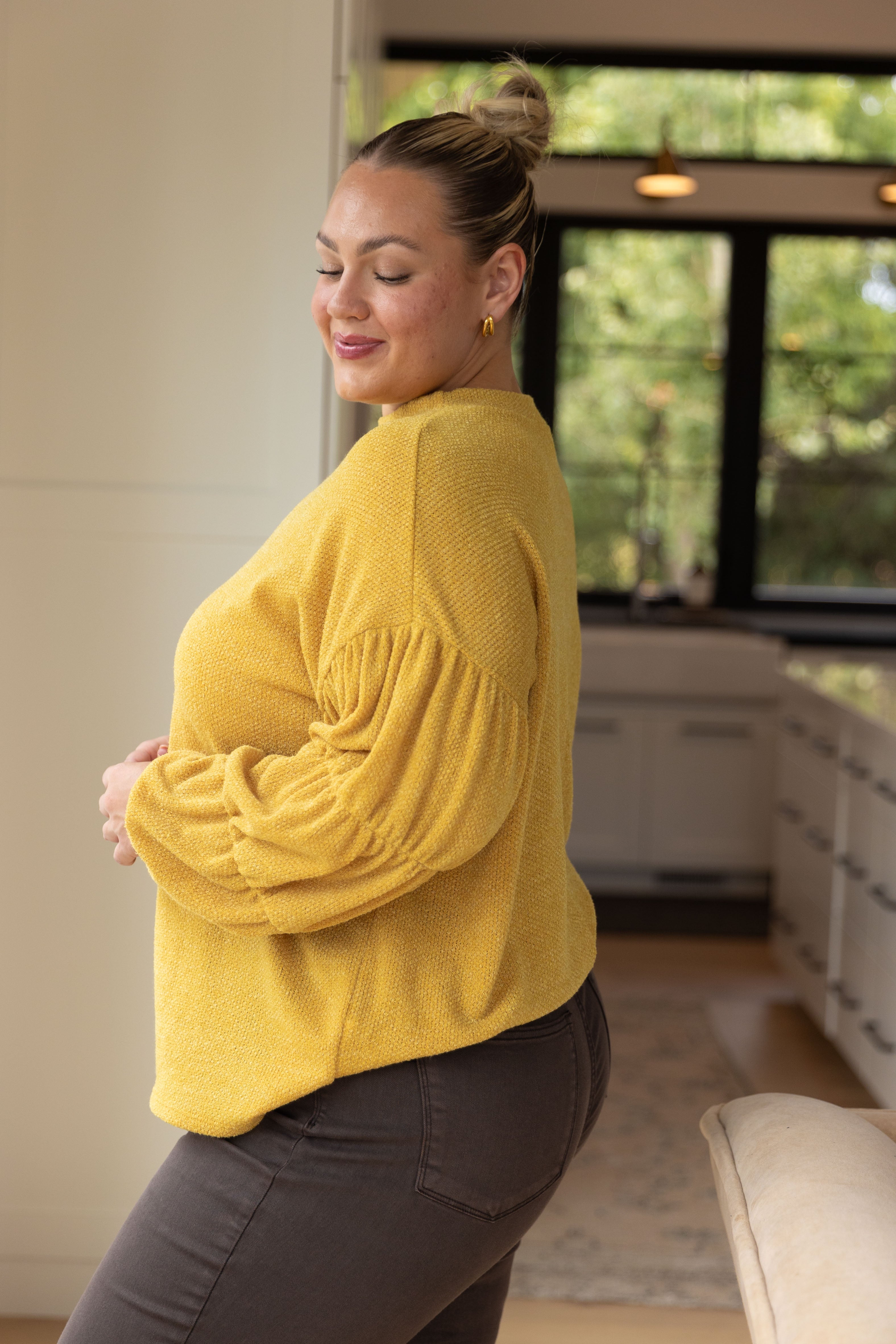 Honey Be Mine Balloon Sleeve Sweater - WEBSITE EXCLUSIVE