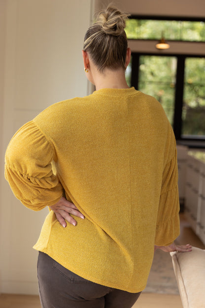 Honey Be Mine Balloon Sleeve Sweater - WEBSITE EXCLUSIVE