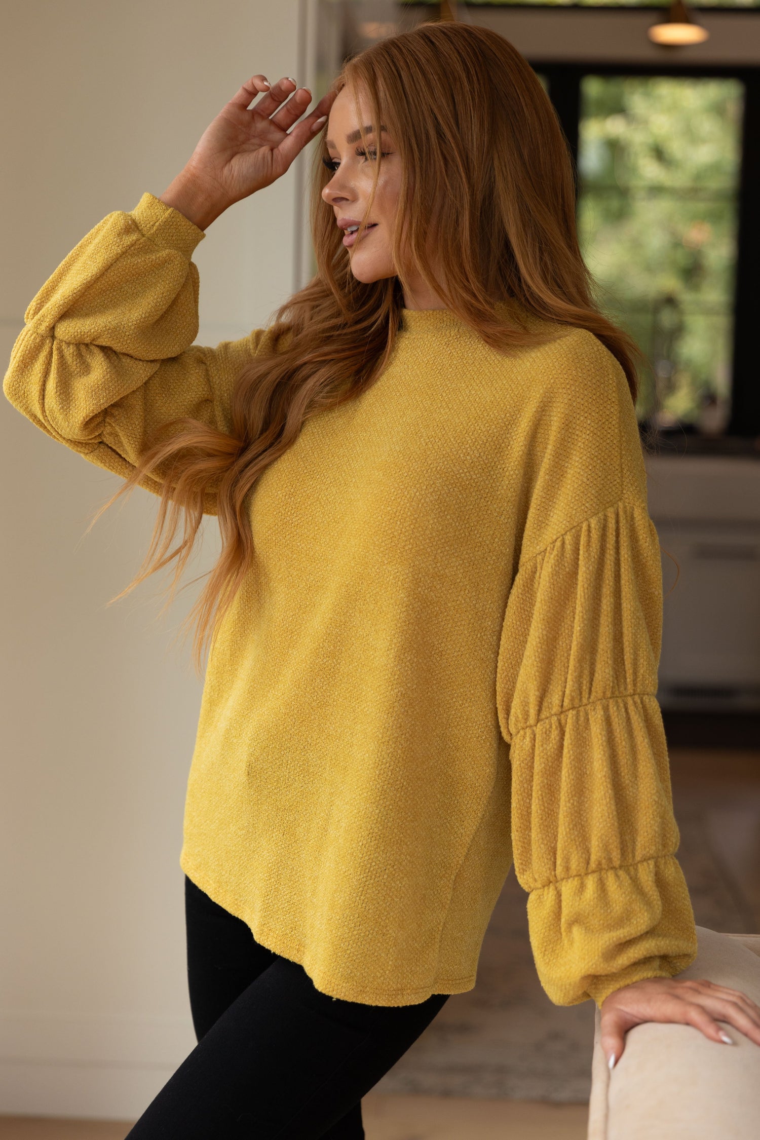 Honey Be Mine Balloon Sleeve Sweater - WEBSITE EXCLUSIVE