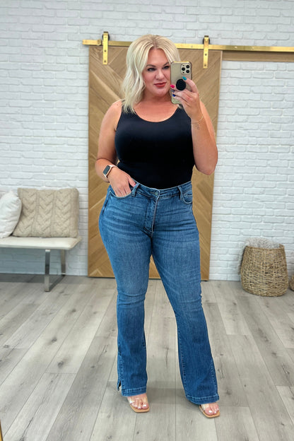 Augusta High Rise Control Top Slit Hem Bootcut - Website Exclusive