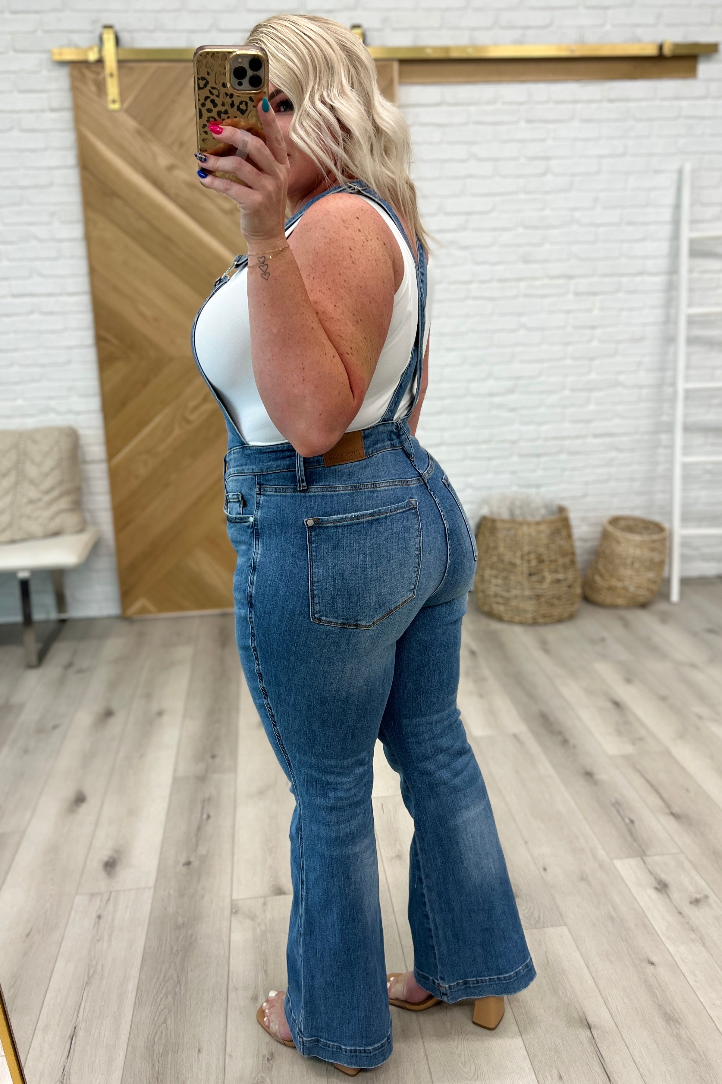 Izzy Control Top Retro Flare Overalls - Website Exclusive