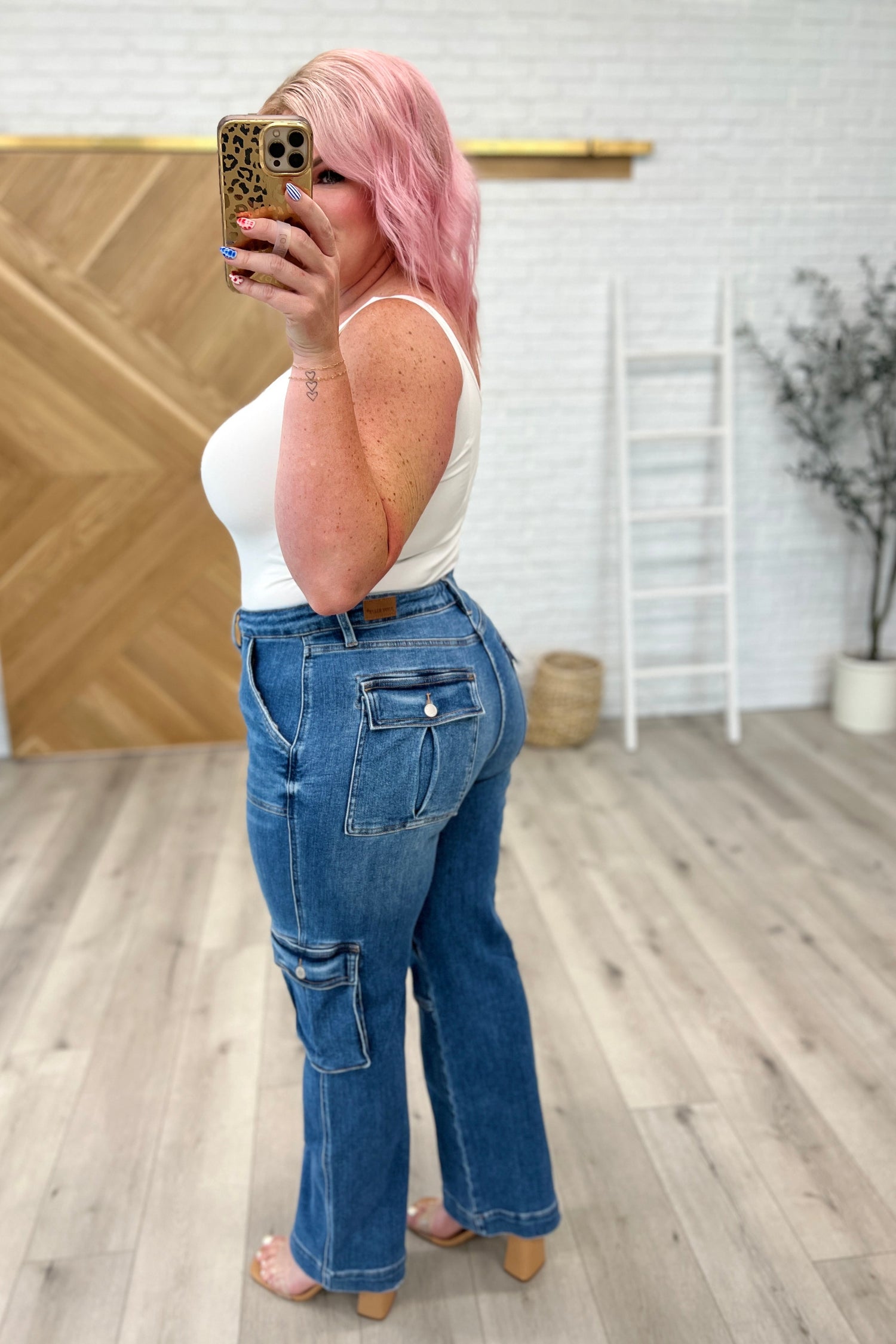 Clarissa High Rise Wide Leg Cargo Jeans - WEBSITE EXCLUSIVE