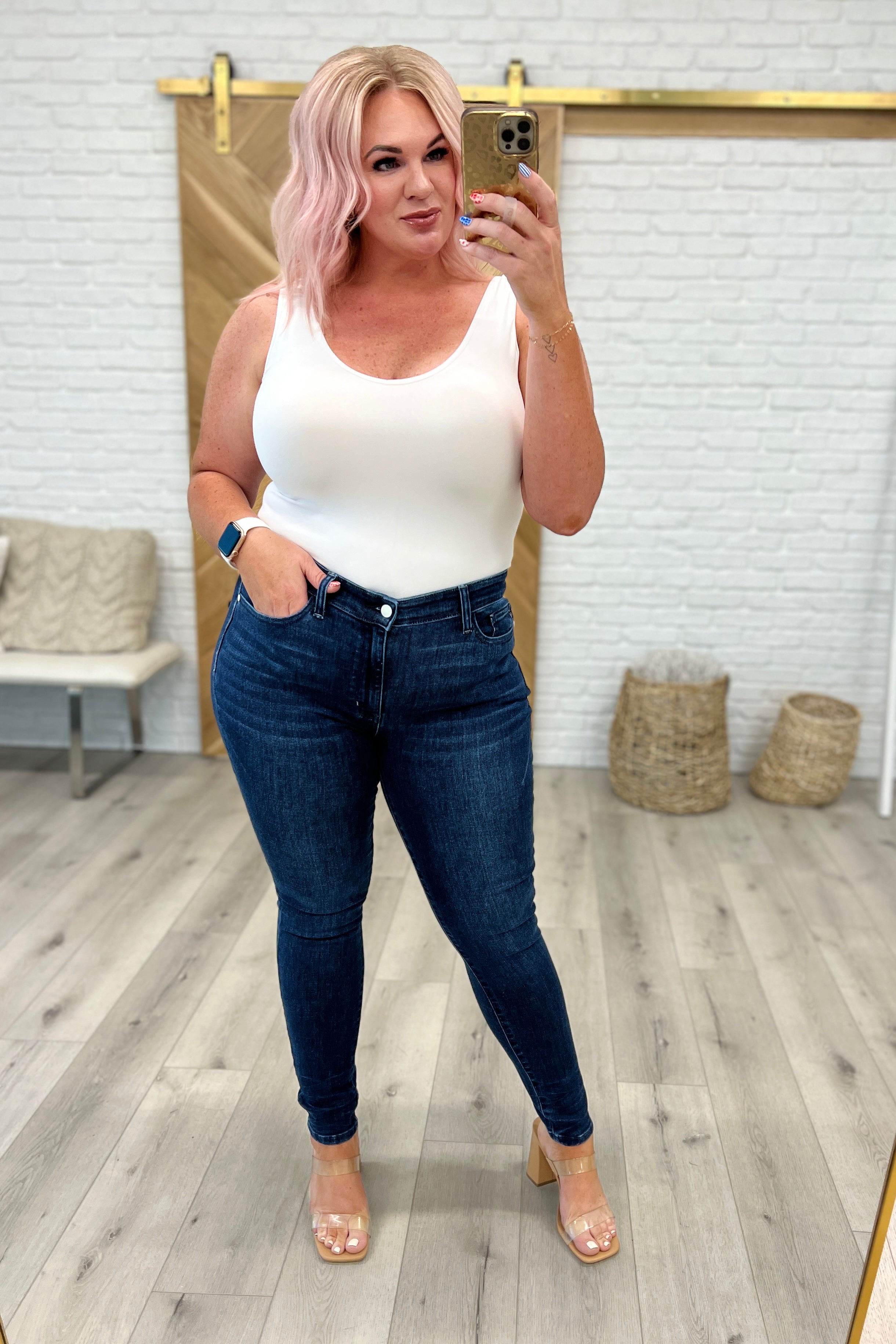 Addison Mid Rise Crinkle Ankle Skinny Jeans - WEBSITE EXCLUSIVE