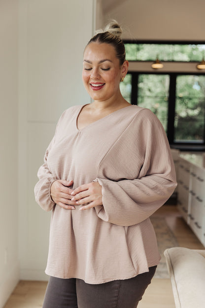 Imagine It All V-Neck Peplum Top - WEBSITE EXCLUSIVE