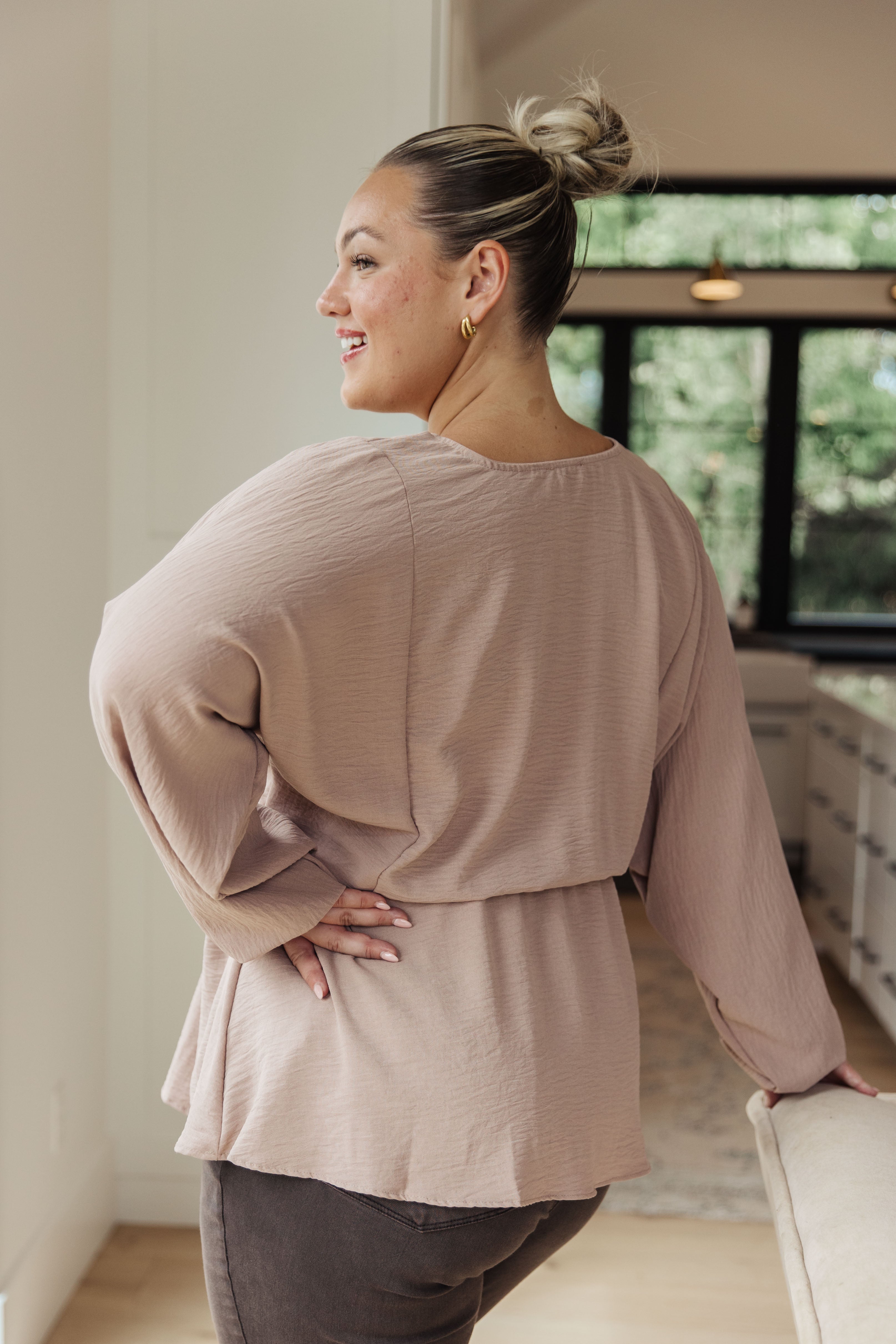 Imagine It All V-Neck Peplum Top - WEBSITE EXCLUSIVE