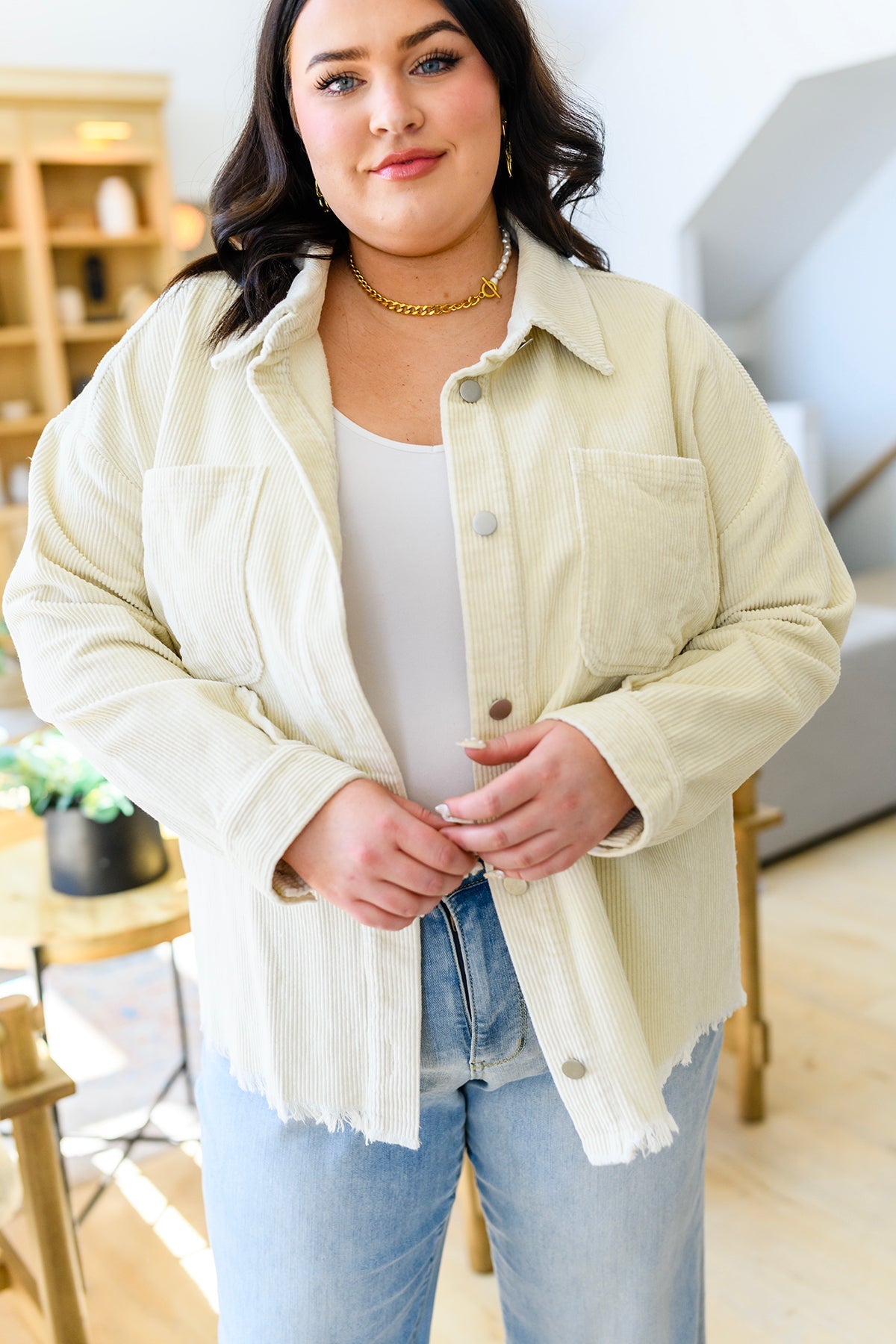 Invested in You Corduroy Shacket - WEBSITE EXCLUSIVE