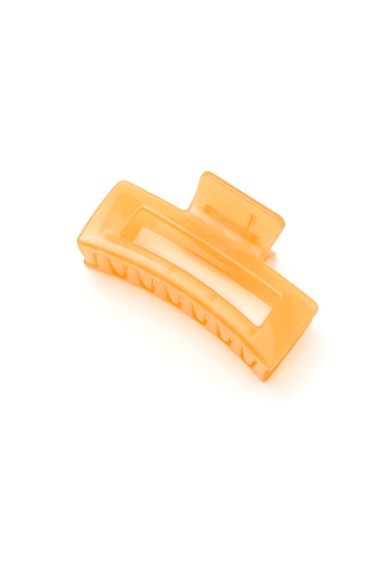 Jelly Rectangle Claw Clip in Sherbet - WEBSITE EXCLUSIVE