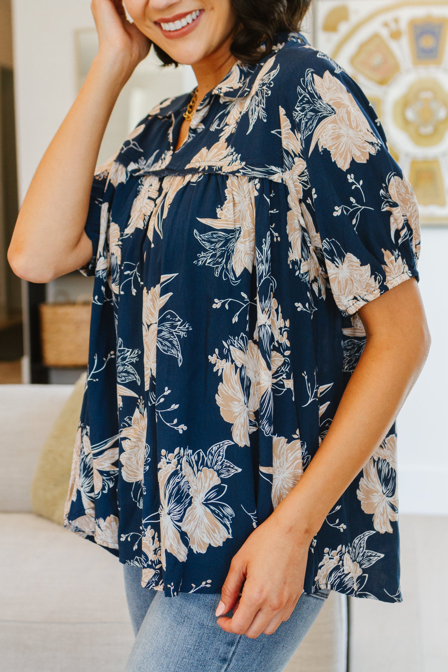 Just Coasting Floral Blouse - WEBSITE EXCLUSIVE