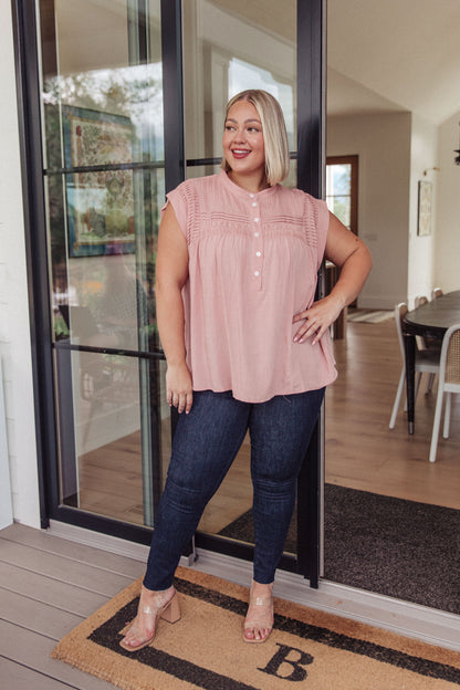 Just Precious Pleat Detail Blouse - WEBSITE EXCLUSIVE