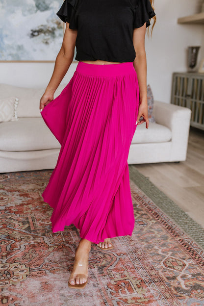 Just Too Hot Midi Skirt in Hot Pink - WEBSITE EXCLUSIVE