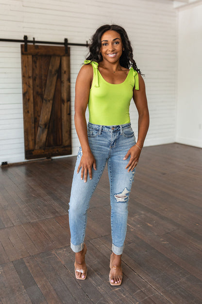 Just a Spritz Bodysuit in Lime - WEBSITE EXCLUSIVE