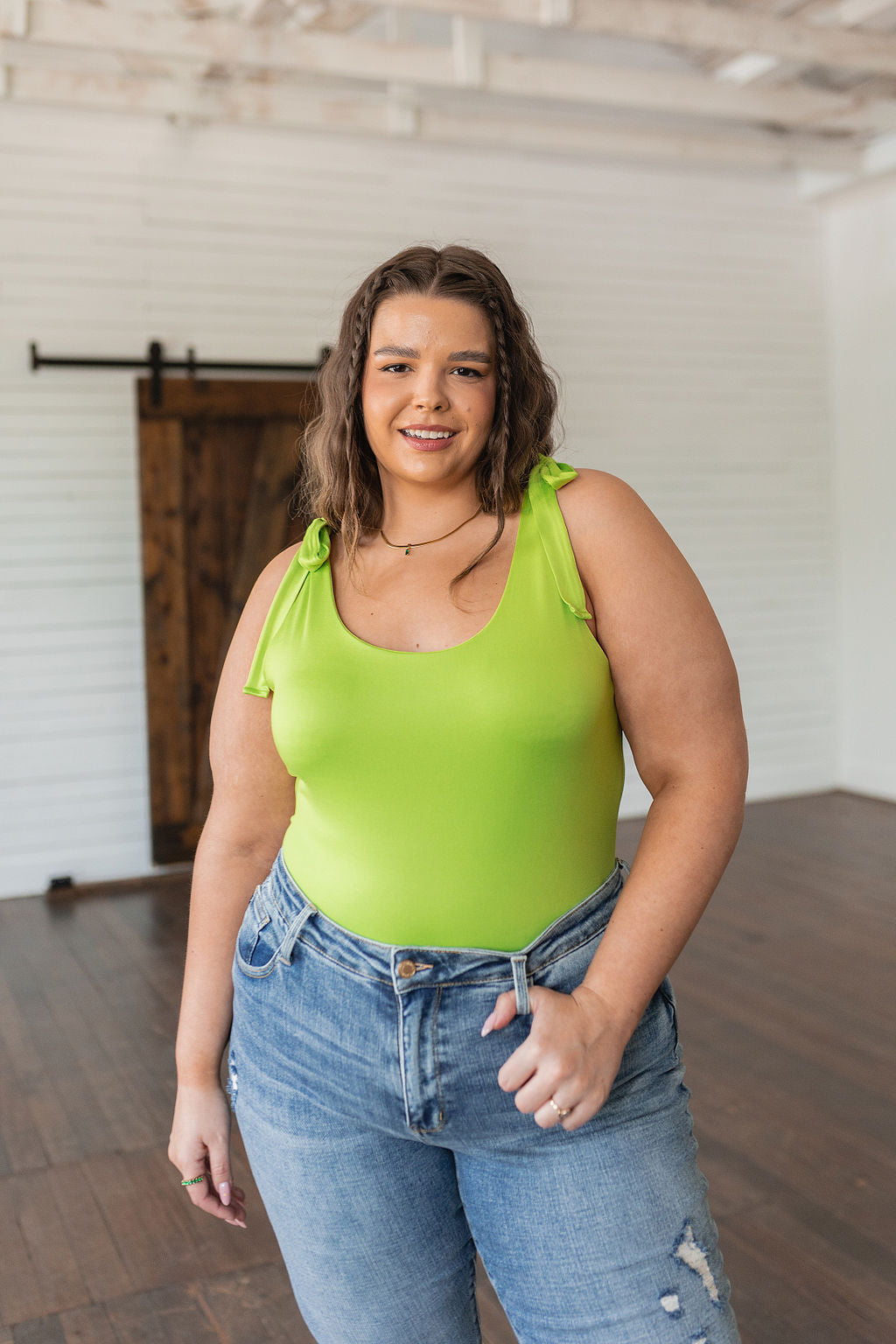 Just a Spritz Bodysuit in Lime - WEBSITE EXCLUSIVE