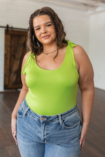 Just a Spritz Bodysuit in Lime - WEBSITE EXCLUSIVE