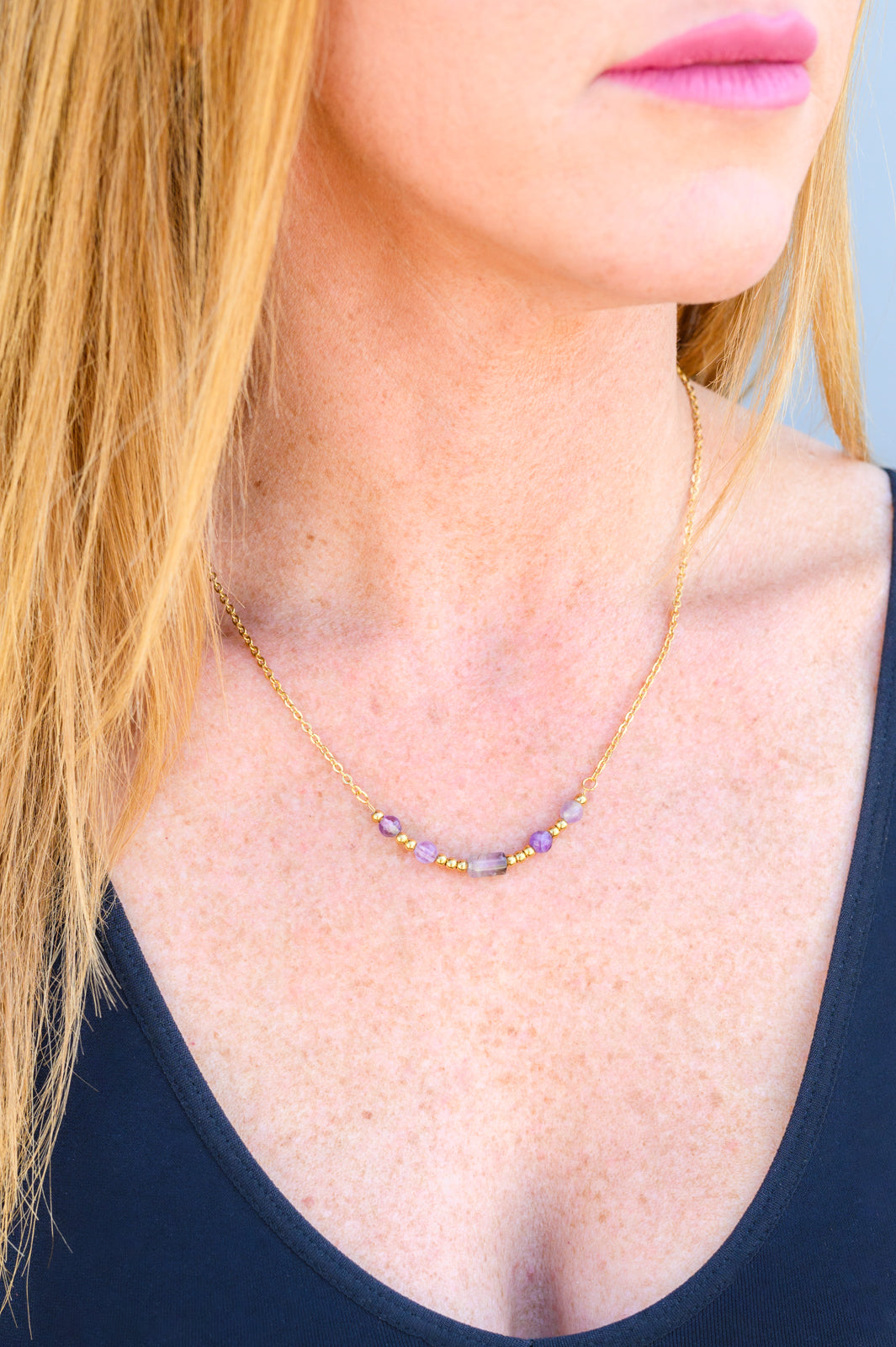 Lavender Moments Beaded Necklace - Website Exclusive