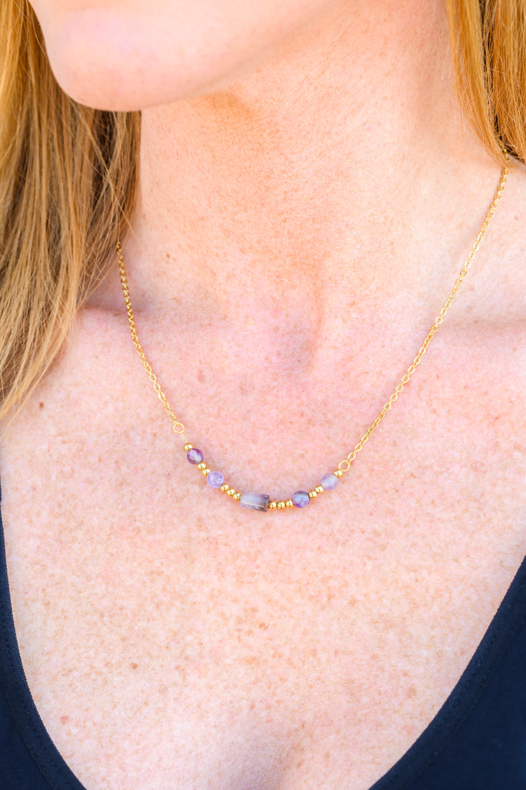 Lavender Moments Beaded Necklace - Website Exclusive