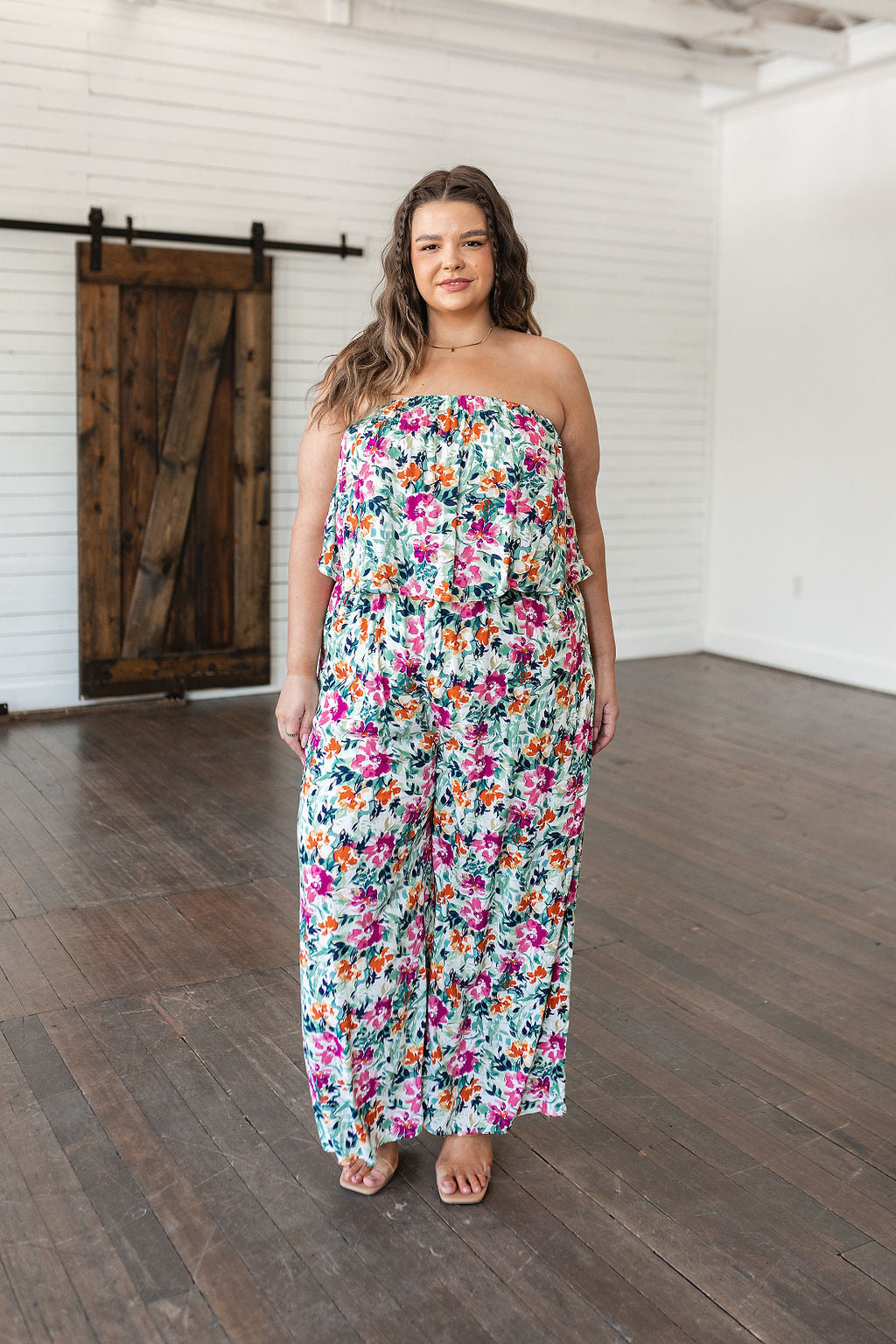 Life of the Party Floral Jumpsuit in Green - WEBSITE EXCLUSIVE