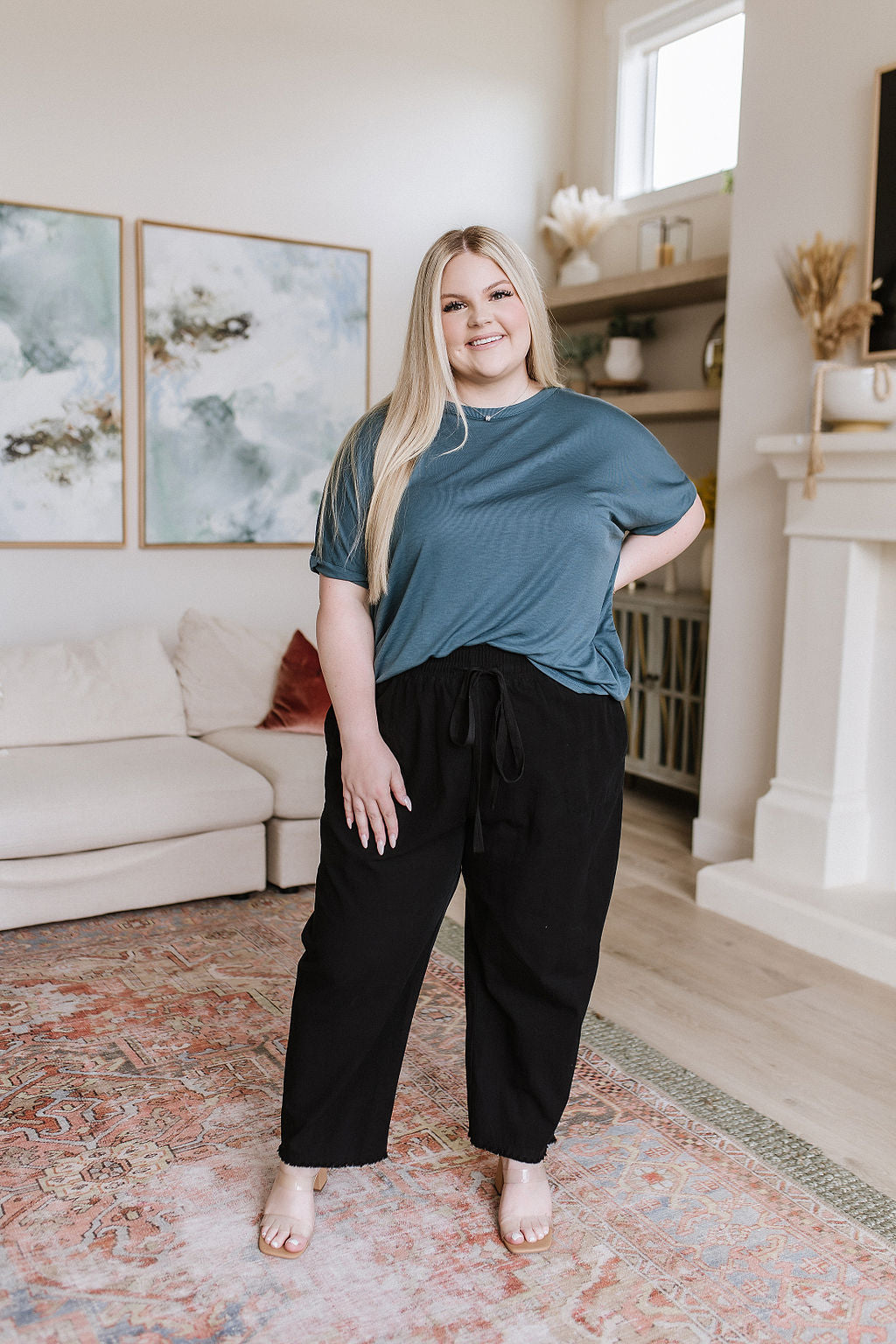 Love Me Dearly High Waisted Pants in Black - WEBSITE EXCLUSIVE