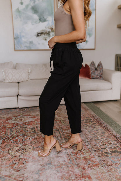 Love Me Dearly High Waisted Pants in Black - WEBSITE EXCLUSIVE