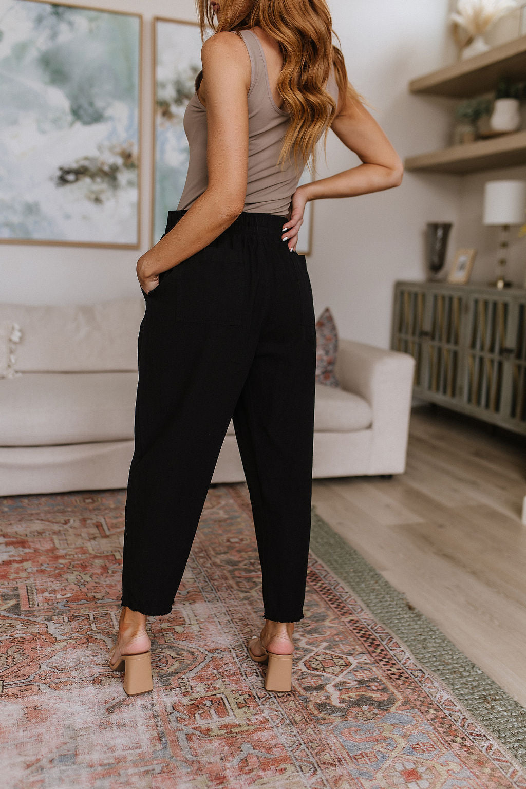 Love Me Dearly High Waisted Pants in Black - WEBSITE EXCLUSIVE