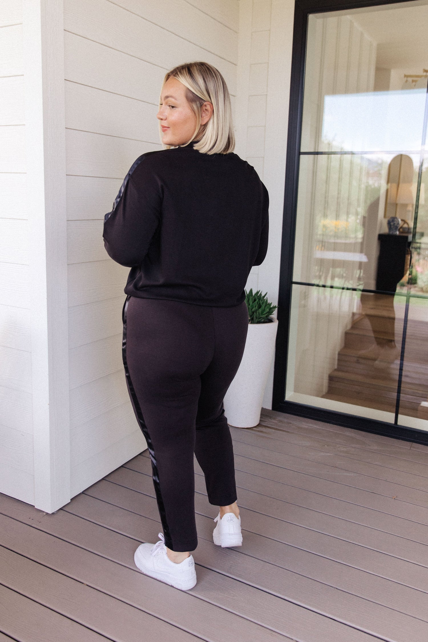 Lysa Satin Stripe Pullover - WEBSITE EXCLUSIVE