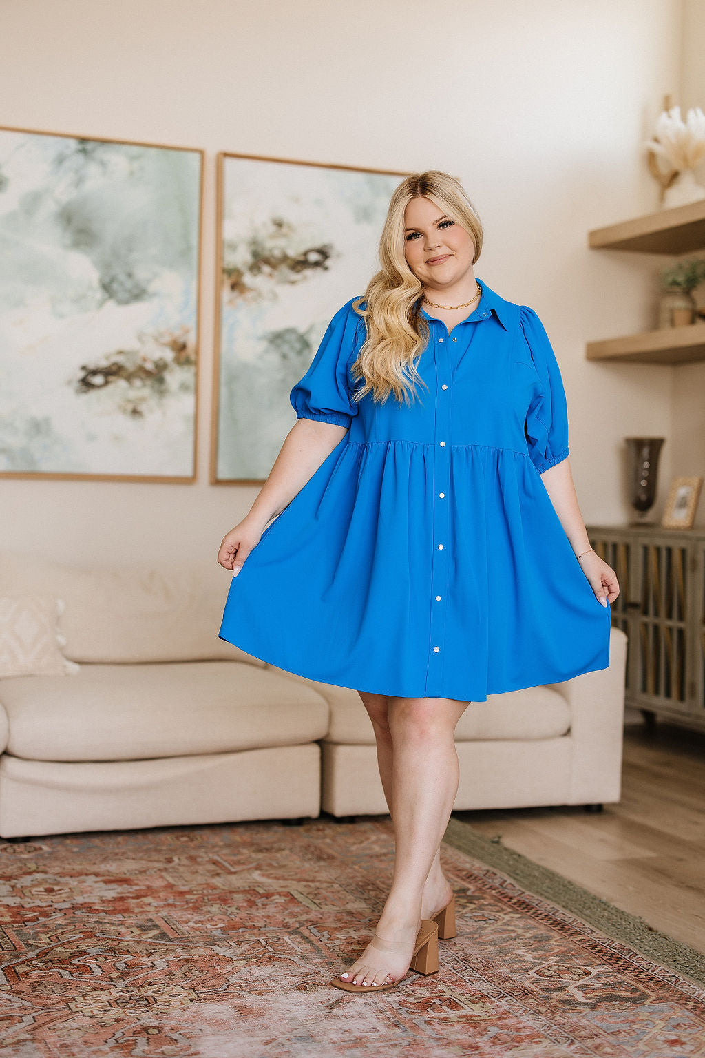 Morning Glory Button Down Dress - WEBSITE EXCLUSIVE