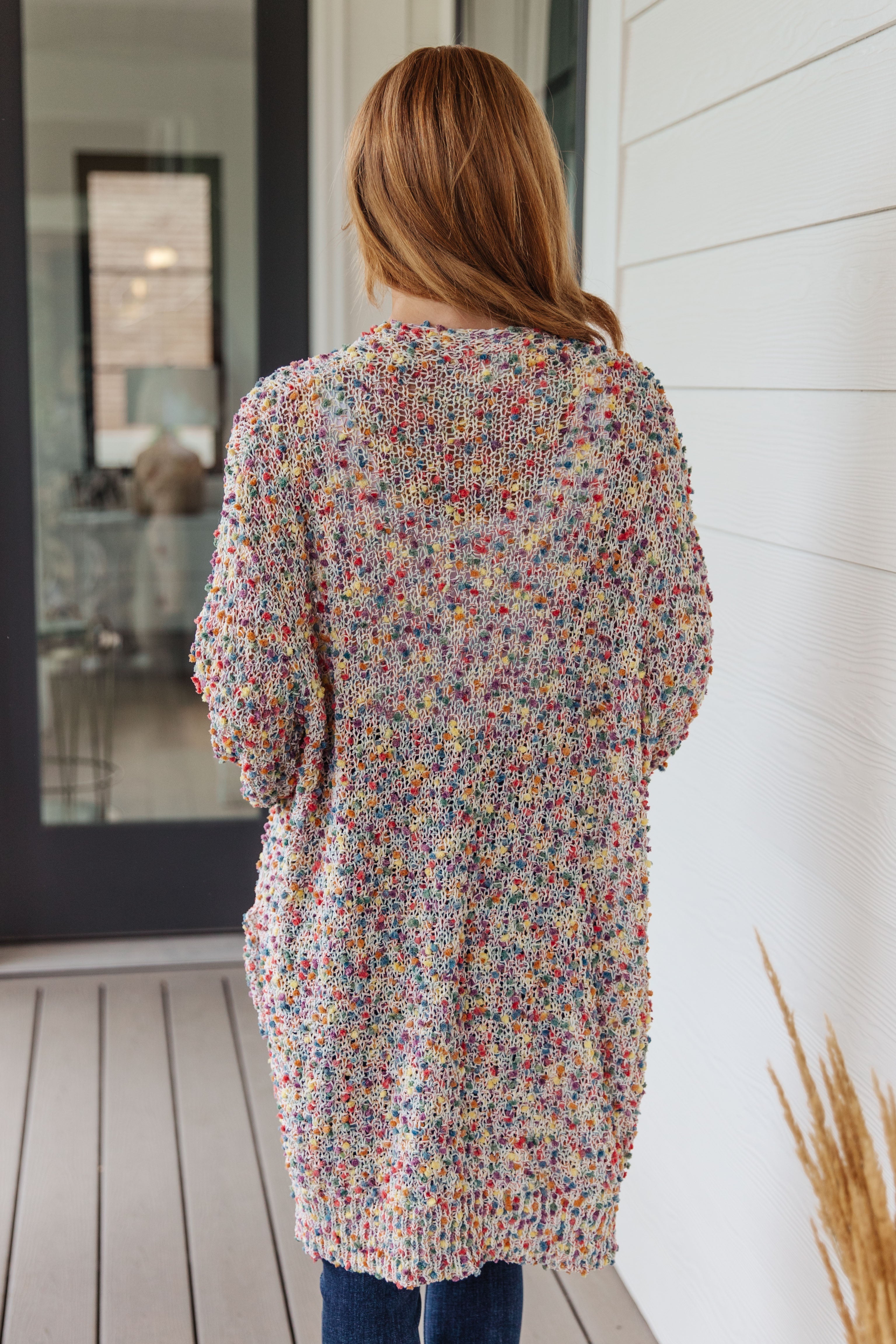 No Time Like The Present Confetti Cardigan in Ivory - WEBSITE EXCLUSIVE