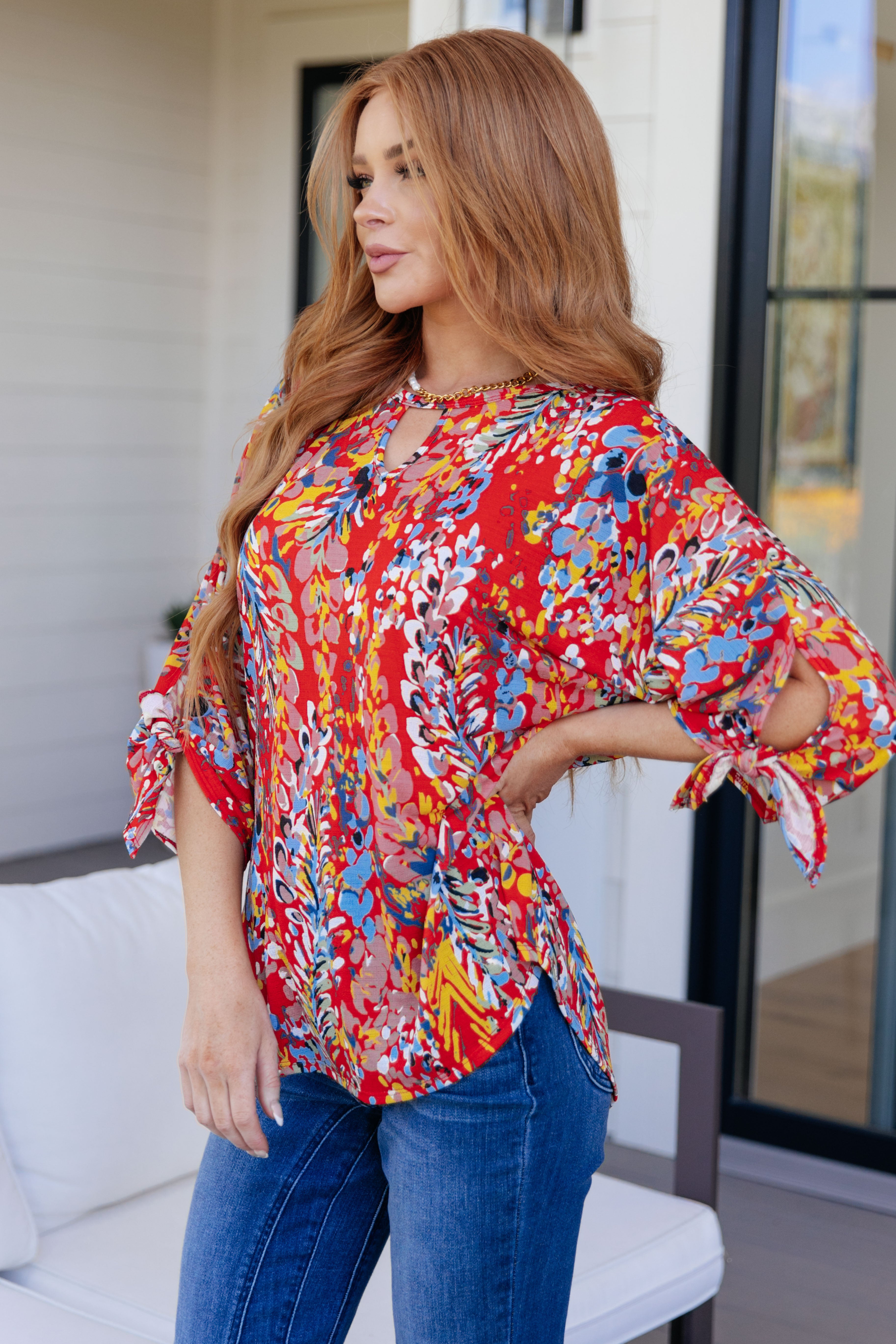 Not So Silly Keyhole Neckline Blouse - WEBSITE EXCLUSIVE