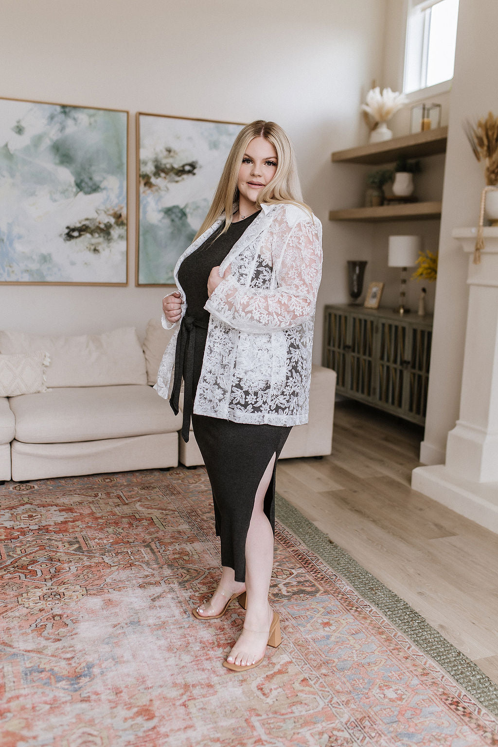Eloquent and Elevated Lace Blazer - WEBSITE EXCLUSIVE