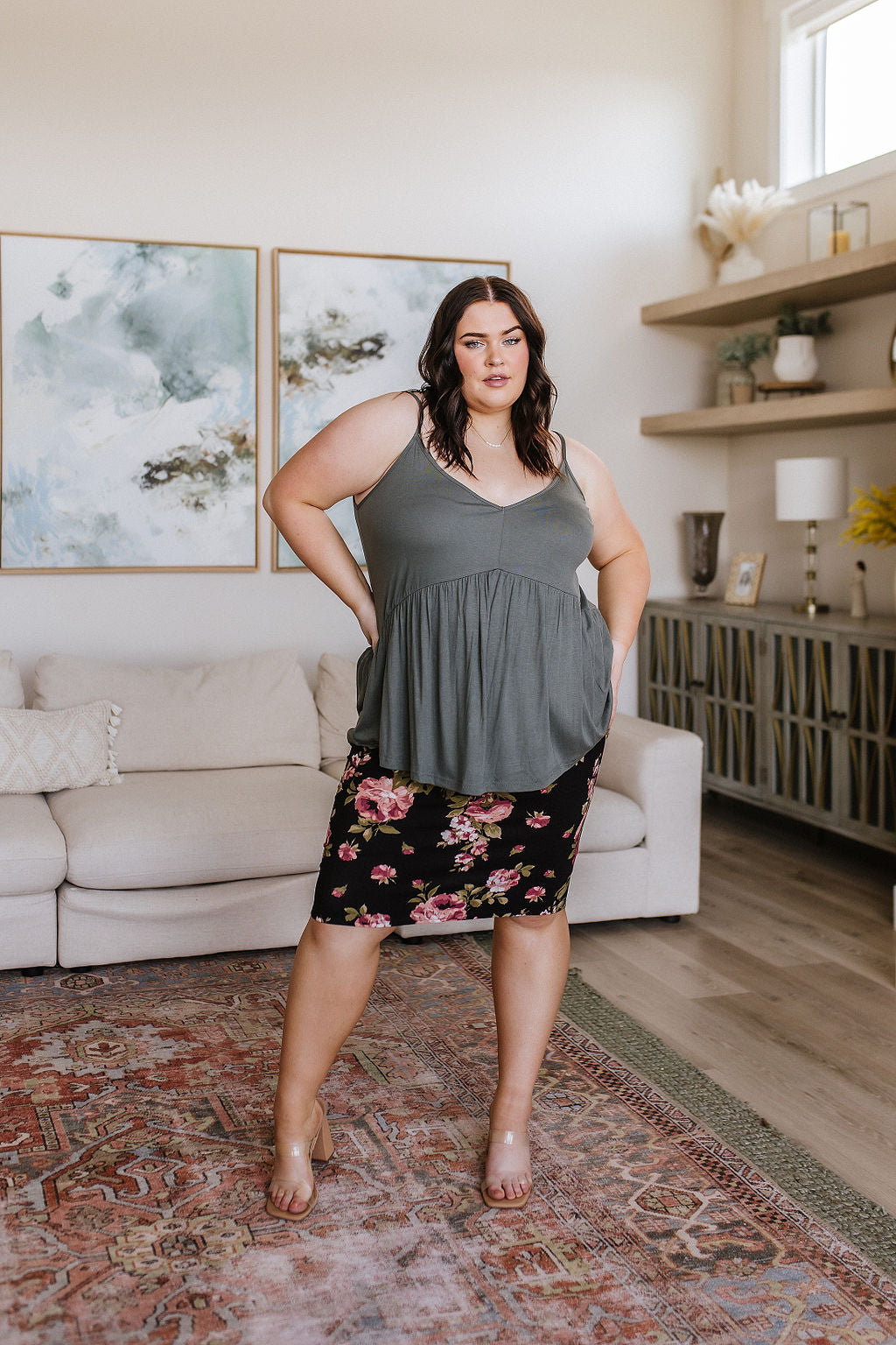 Perfectly Pristine Floral Pencil Skirt - WEBSITE EXCLUSIVE