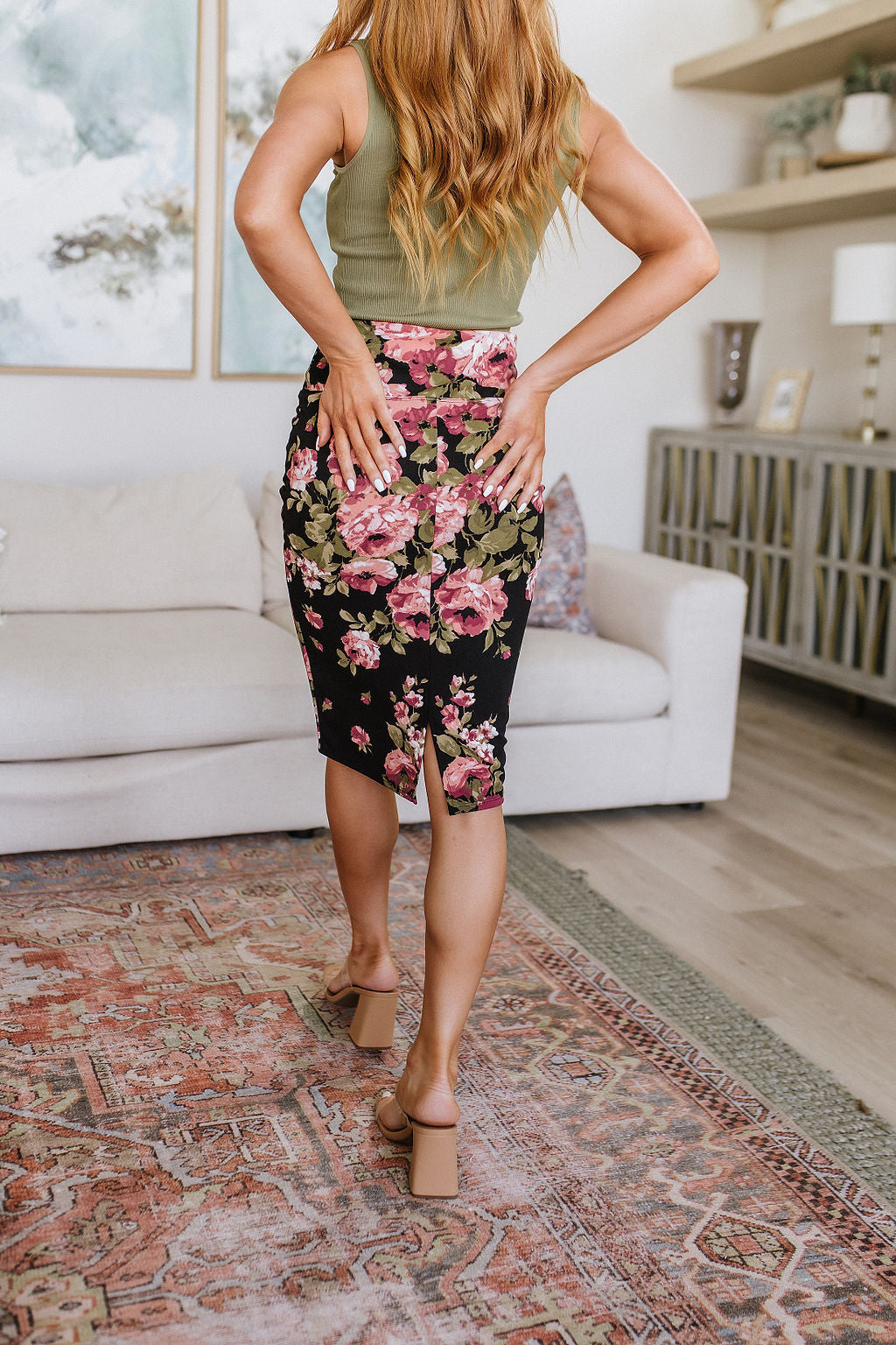 Perfectly Pristine Floral Pencil Skirt - WEBSITE EXCLUSIVE