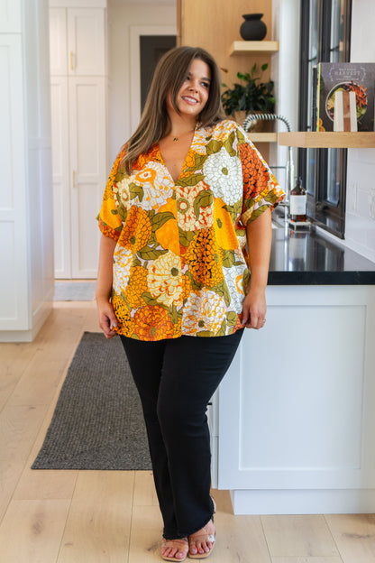 Picking Blooms Blouse in Amber Mix - WEBSITE EXCLUSIVE