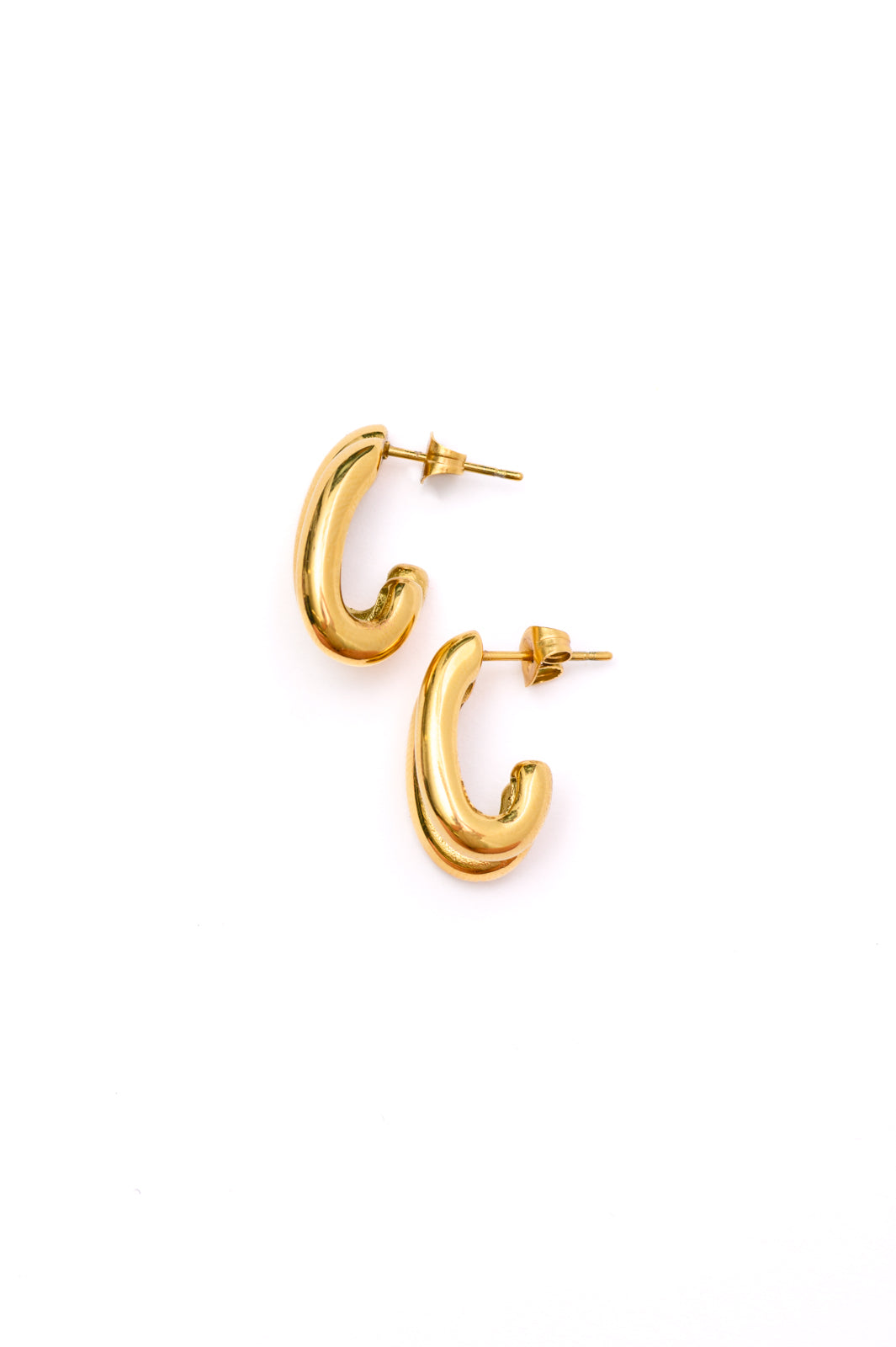 Pushing Limits Gold Plated Earrings - WEBSITE EXCLUSIVE