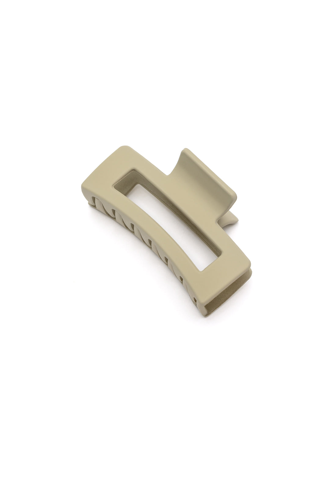 Rectangle Claw Clip in Matte Ivory- WEBSITE EXCLUSIVE