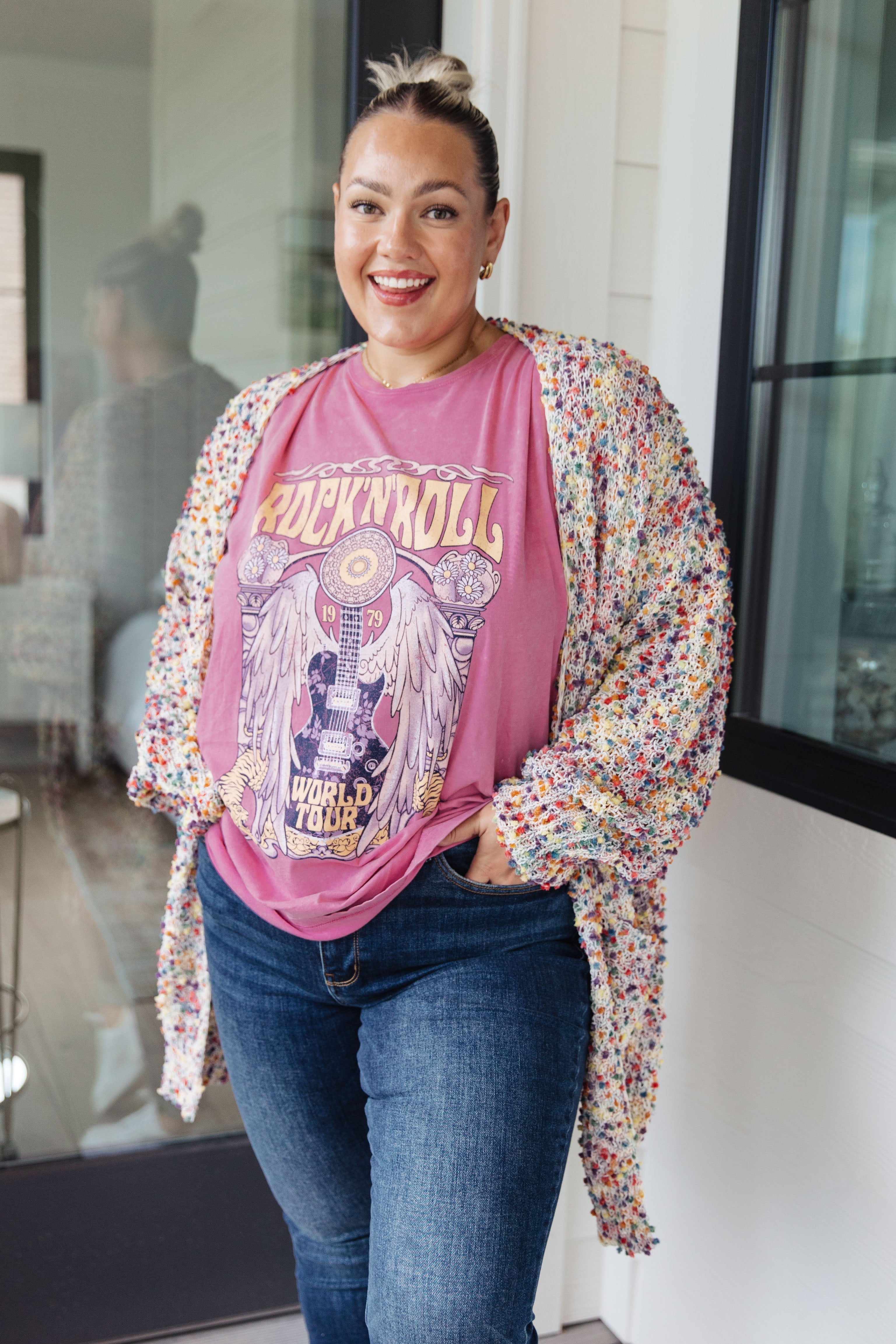 No Time Like The Present Confetti Cardigan in Ivory - WEBSITE EXCLUSIVE