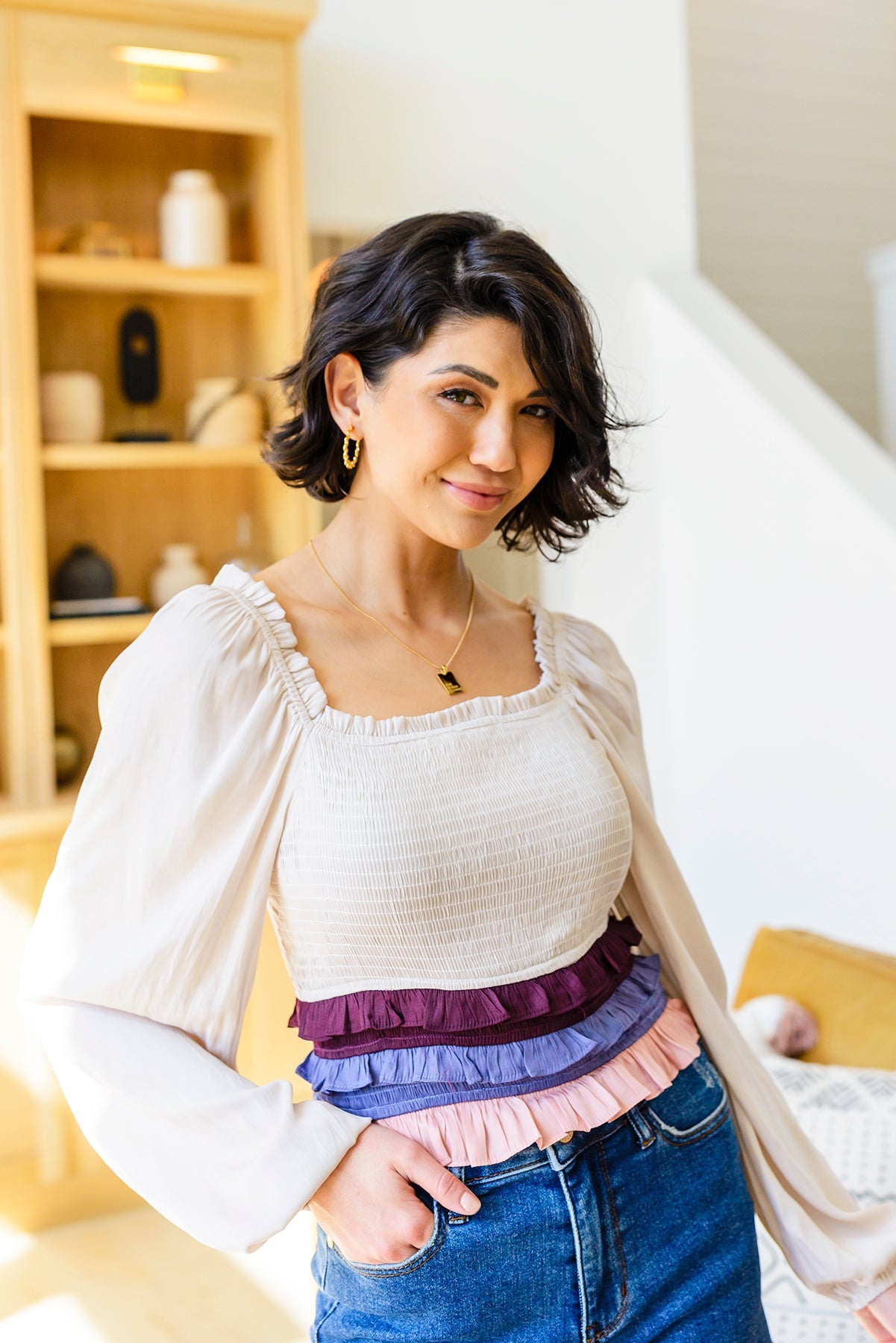 Shirley Smocked Ruffle Blouse - WEBSITE EXCLUSIVE