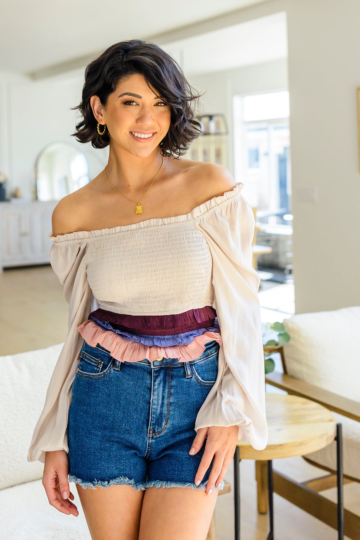 Shirley Smocked Ruffle Blouse - WEBSITE EXCLUSIVE