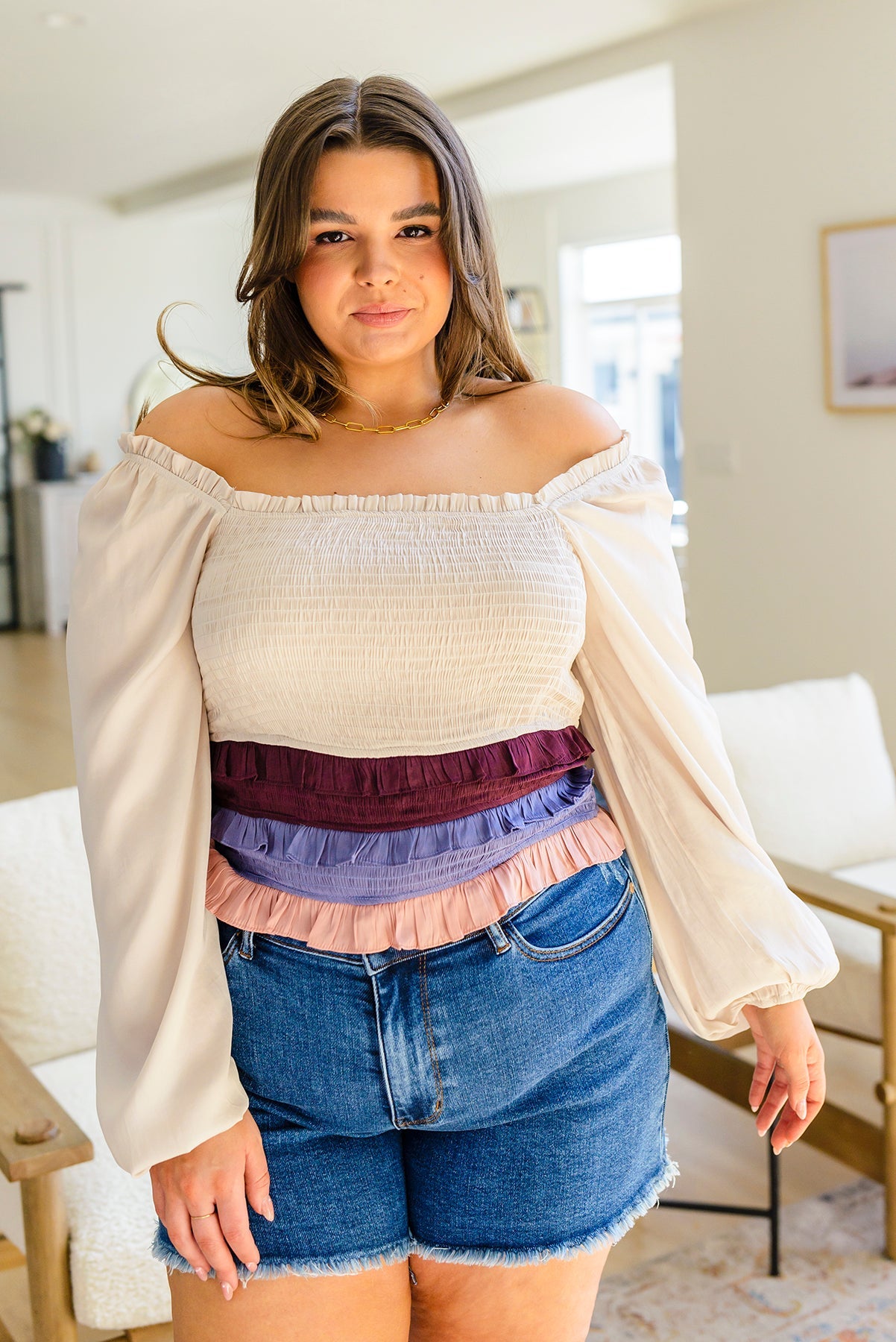 Shirley Smocked Ruffle Blouse - WEBSITE EXCLUSIVE