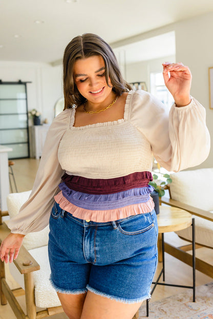 Shirley Smocked Ruffle Blouse - WEBSITE EXCLUSIVE