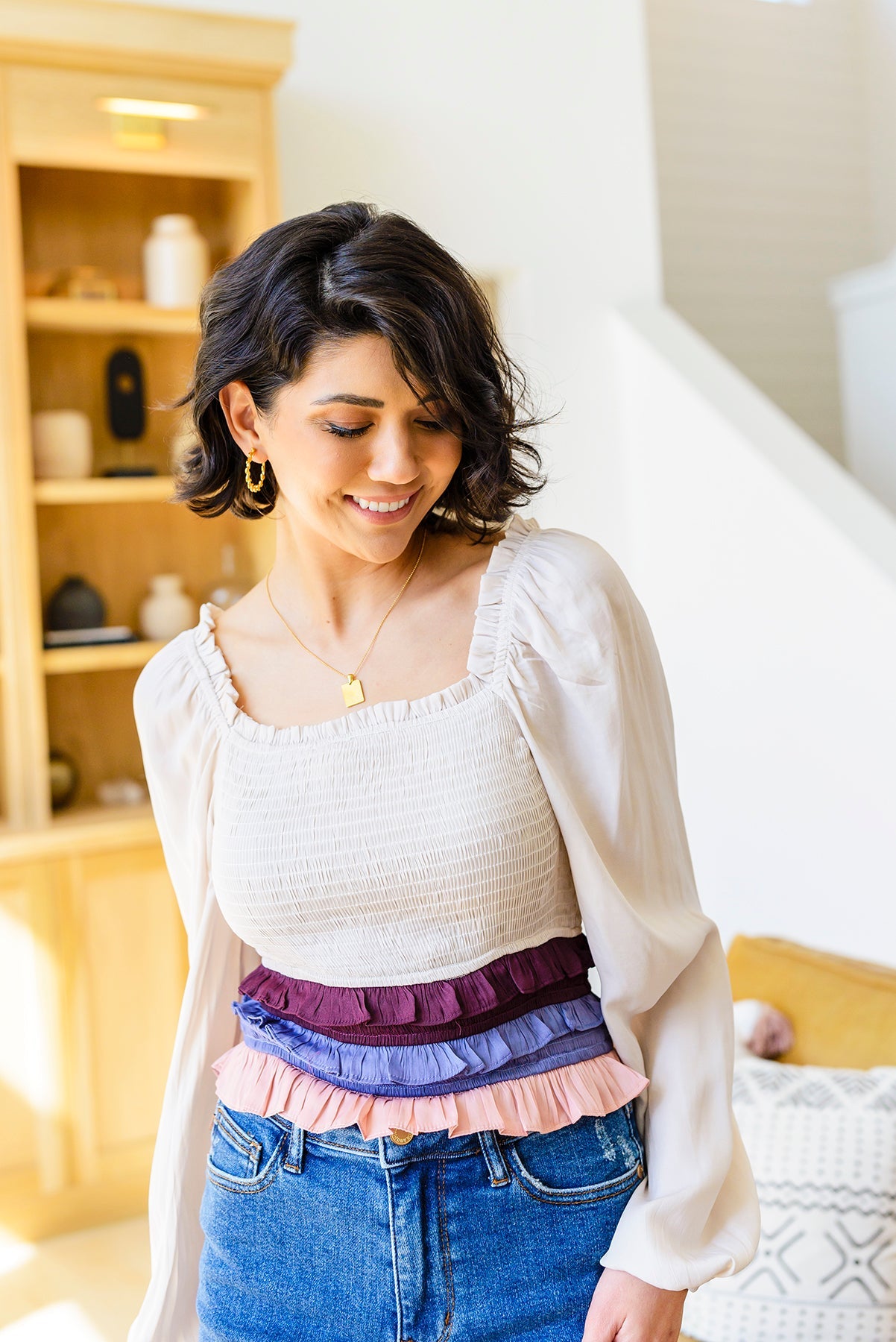 Shirley Smocked Ruffle Blouse - WEBSITE EXCLUSIVE