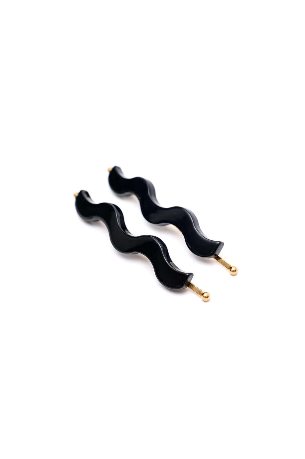Sleek Waves Hair Clip in Black - WEBSITE EXCLUSIVE