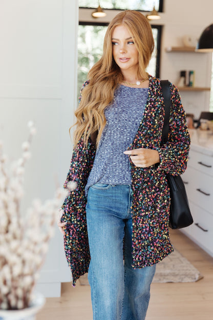 No Time Like The Present Confetti Cardigan - WEBSITE EXCLUSIVE