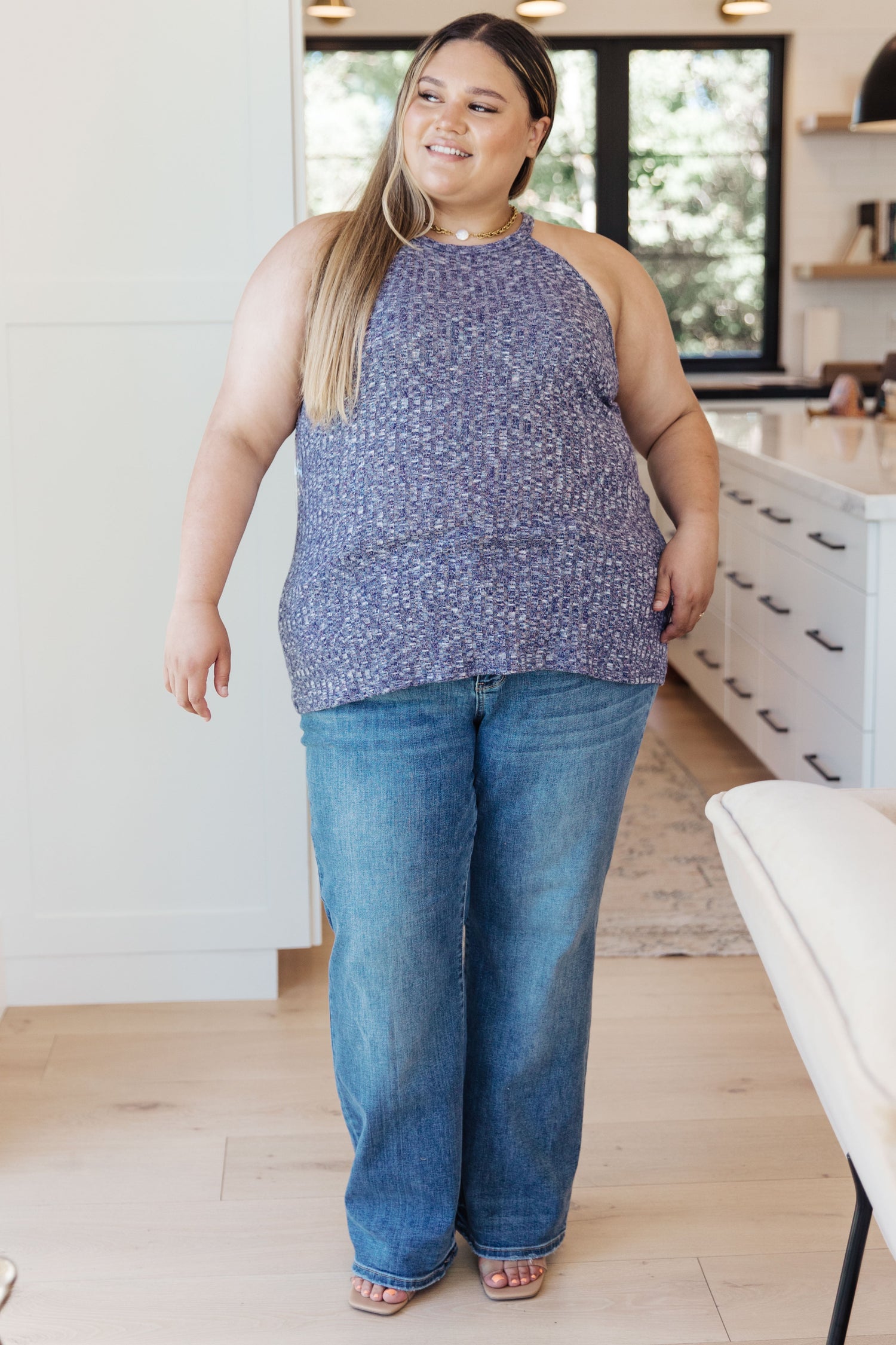 Small Talk Ribbed Halter Top - WEBSITE EXCLUSIVE