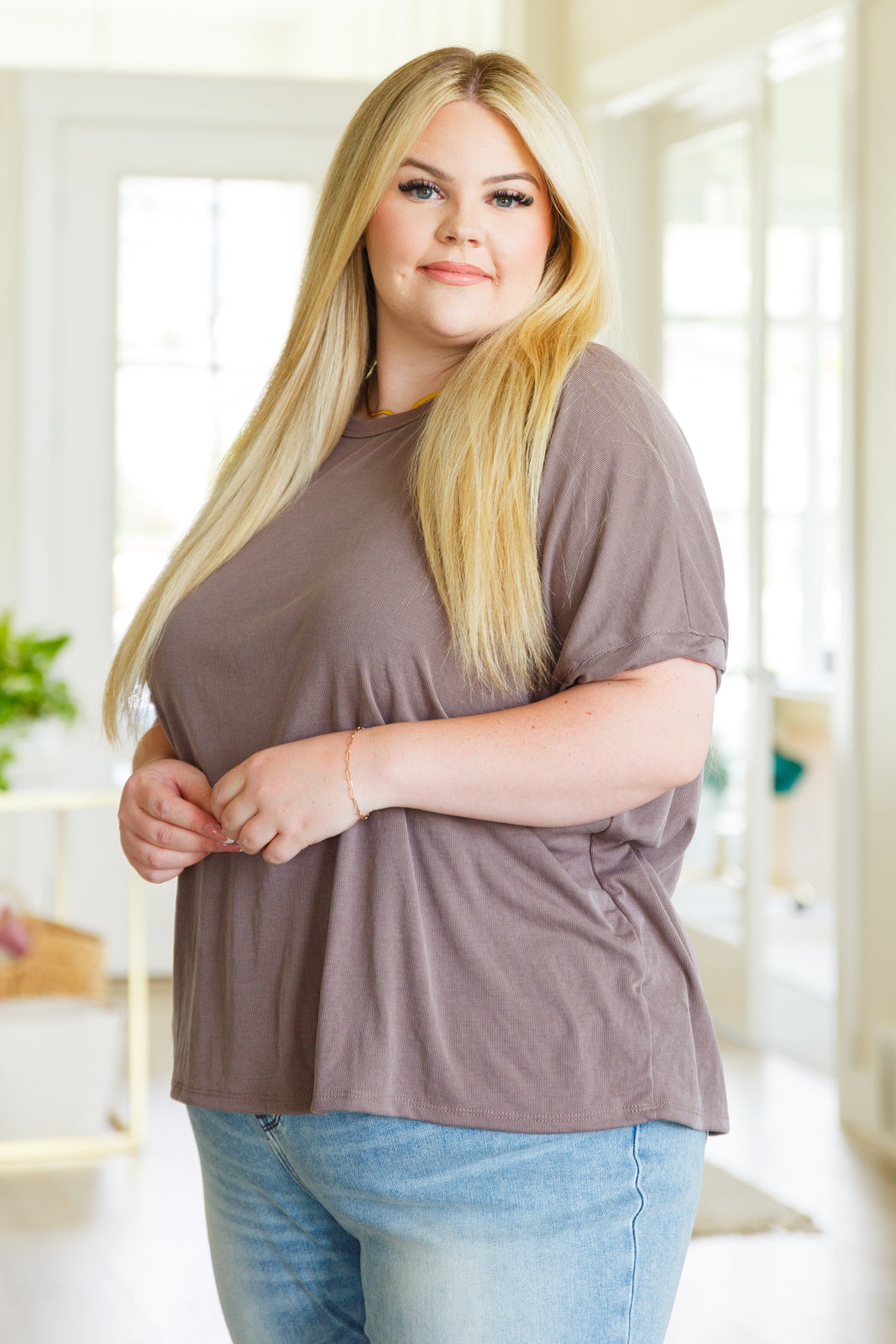 So Good Relaxed Fit Top in Mocha - WEBSITE EXCLUSIVE