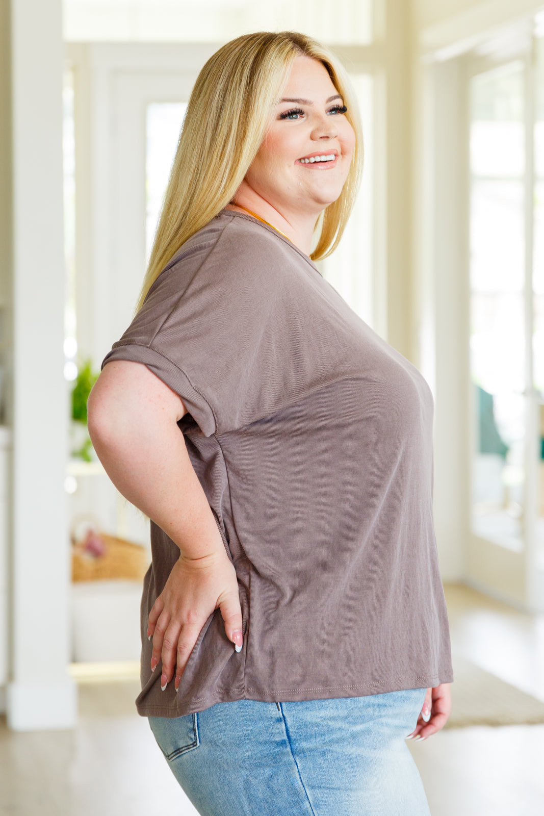 So Good Relaxed Fit Top in Mocha - WEBSITE EXCLUSIVE