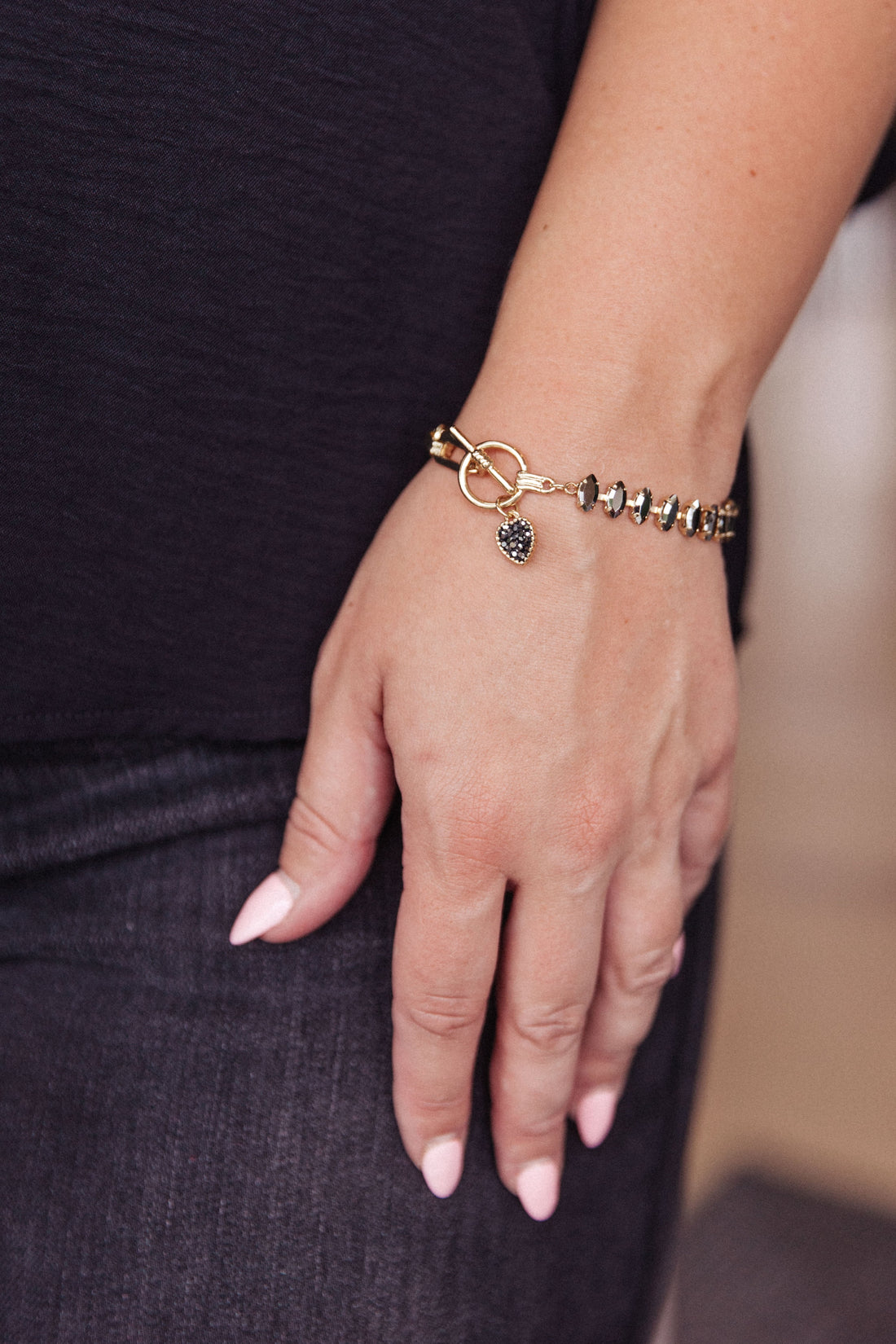 Sofia Toggle Bracelet In Gold - WEBSITE EXCLUSIVE
