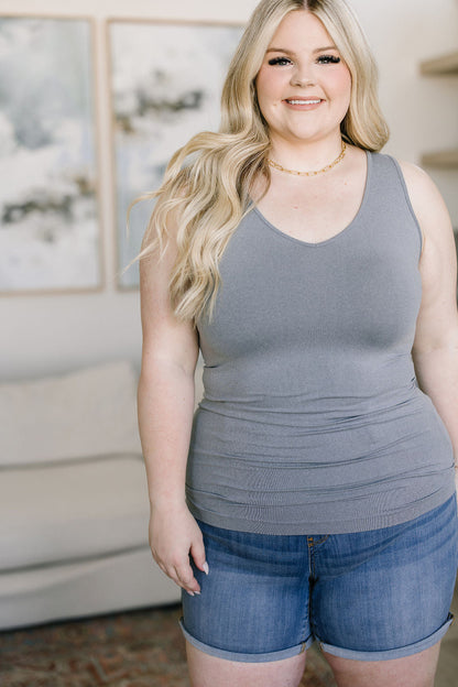 Standard Issue Seamless Longline Tank in Heather Grey - WEBSITE EXCLUSIVE