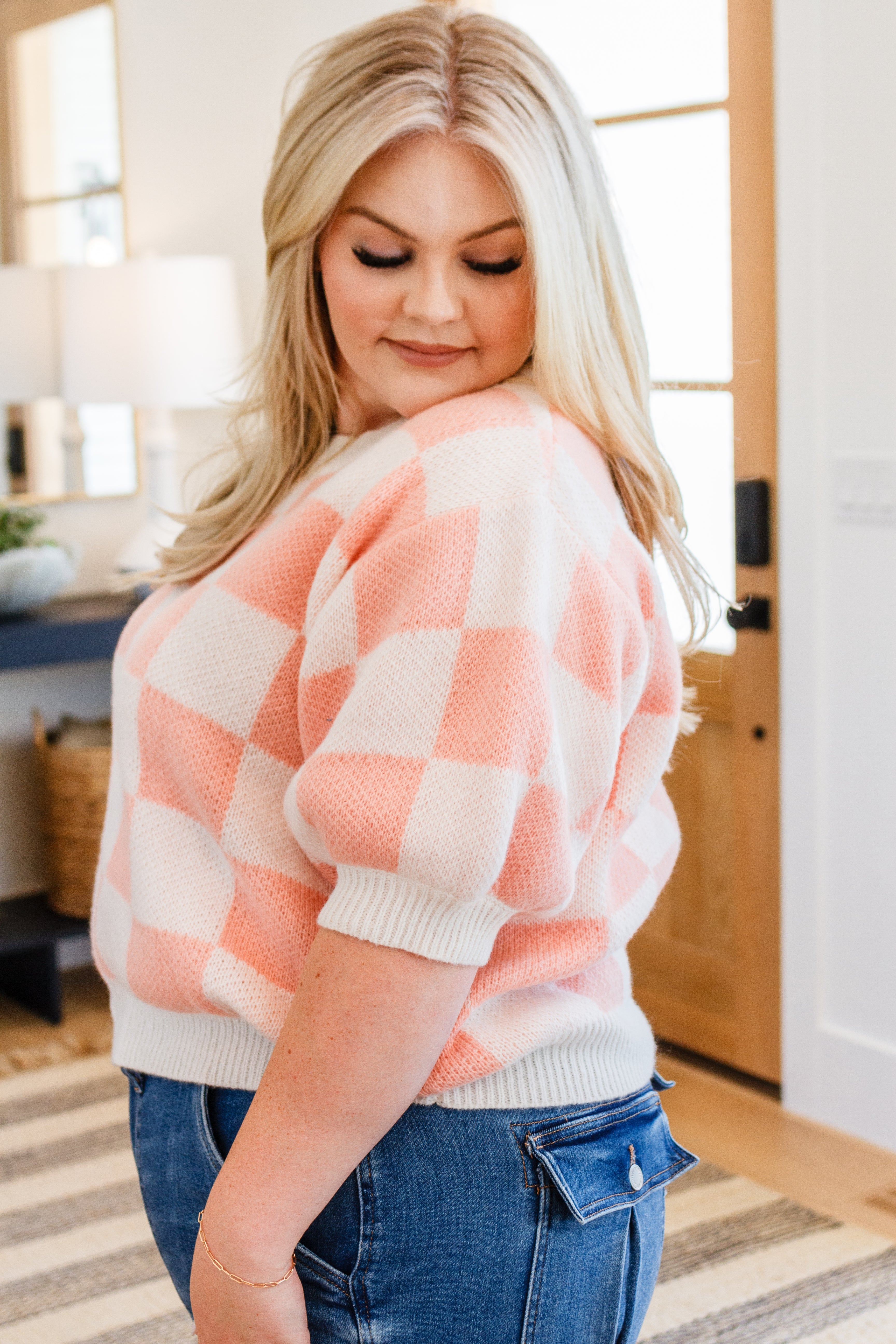 Start Me Up Checkered Sweater - WEBSITE EXCLUSIVE